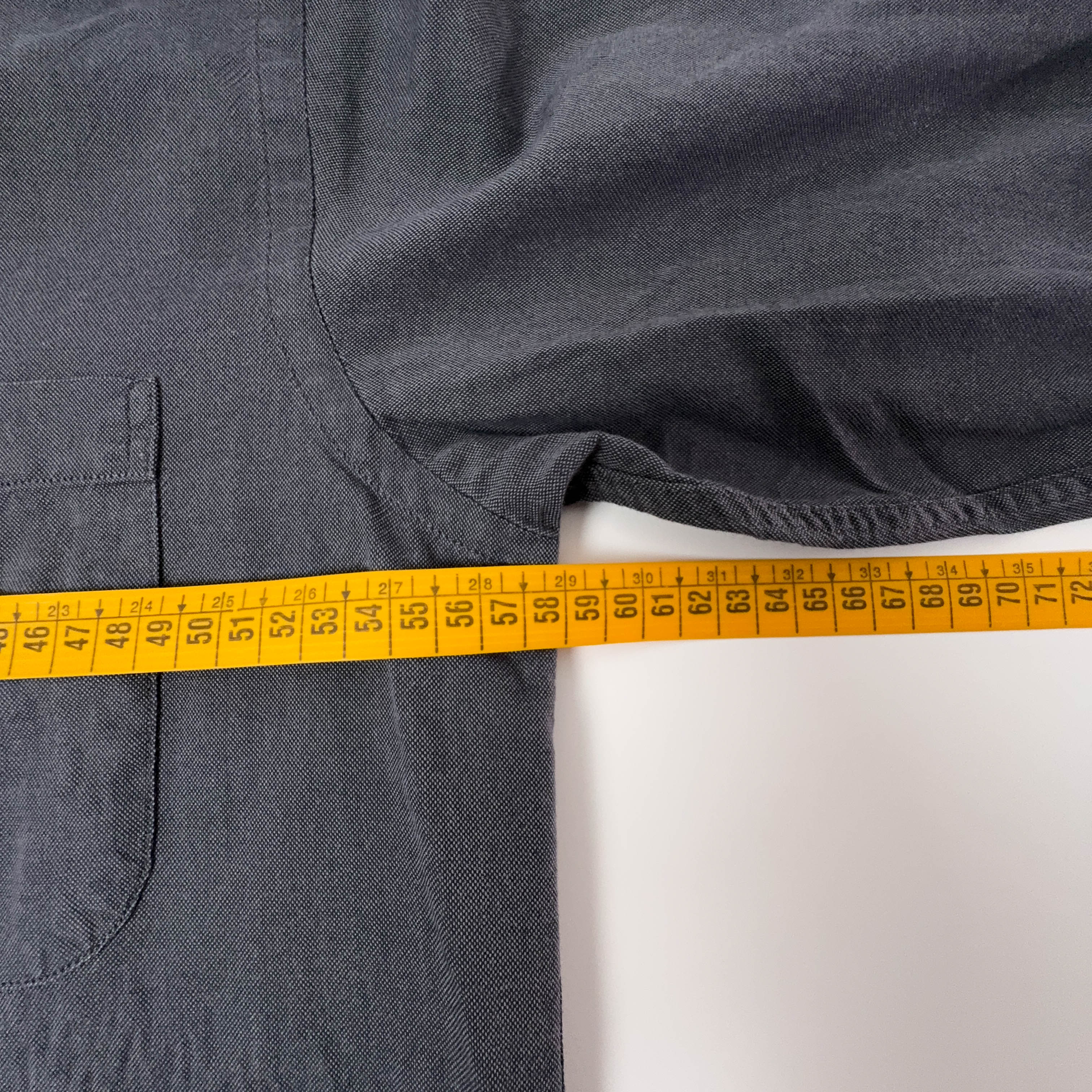 Camicia Lacoste grigia scura tinta unita a manica lunga - Taglia 40 uomo