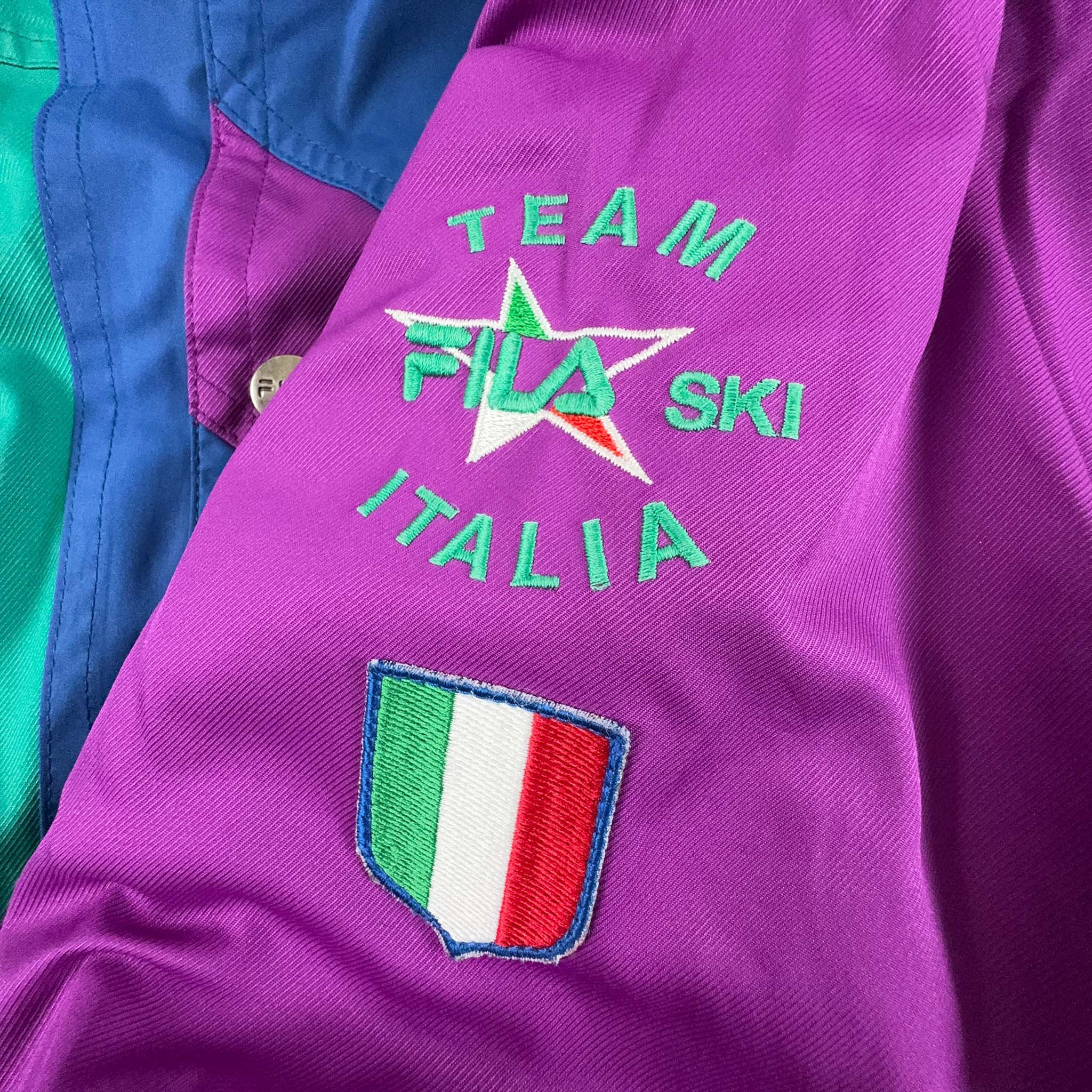 Giacca da Sci/Snowboard Fila Vintage Ski Italia Team - Taglia XL/XXL uomo