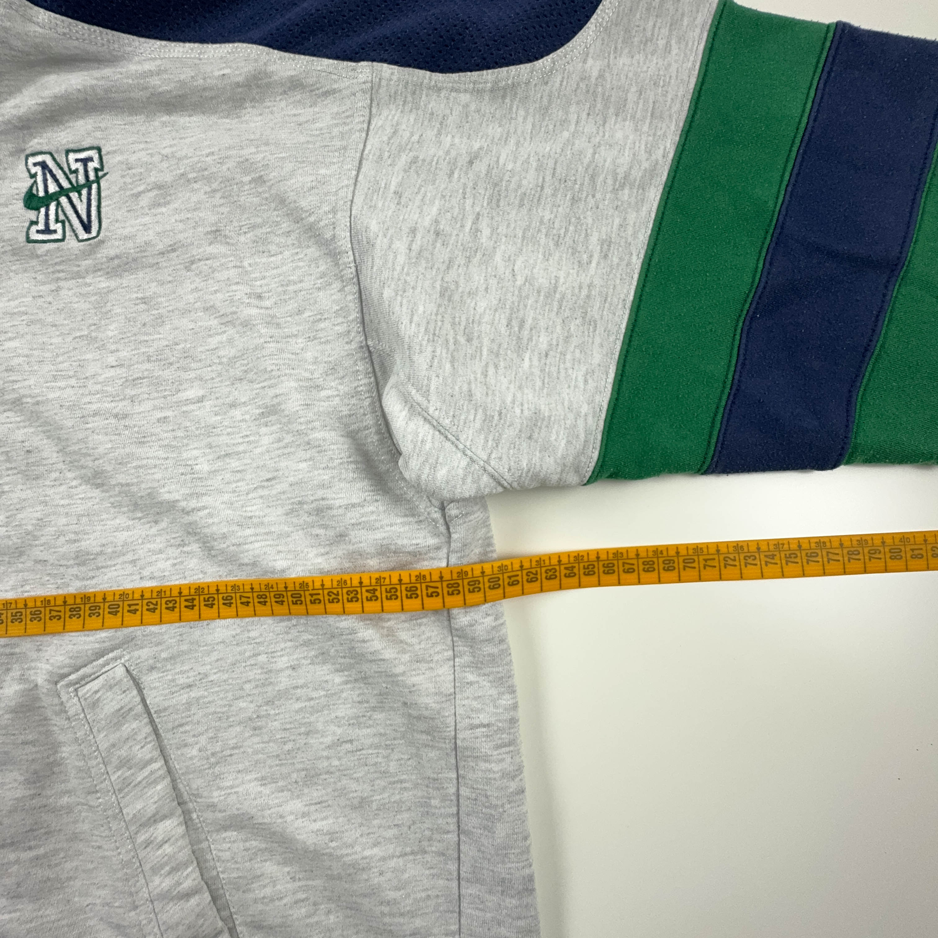 Felpa Nike Vintage grigia logo Spellout anni 90 - Taglia XXL uomo