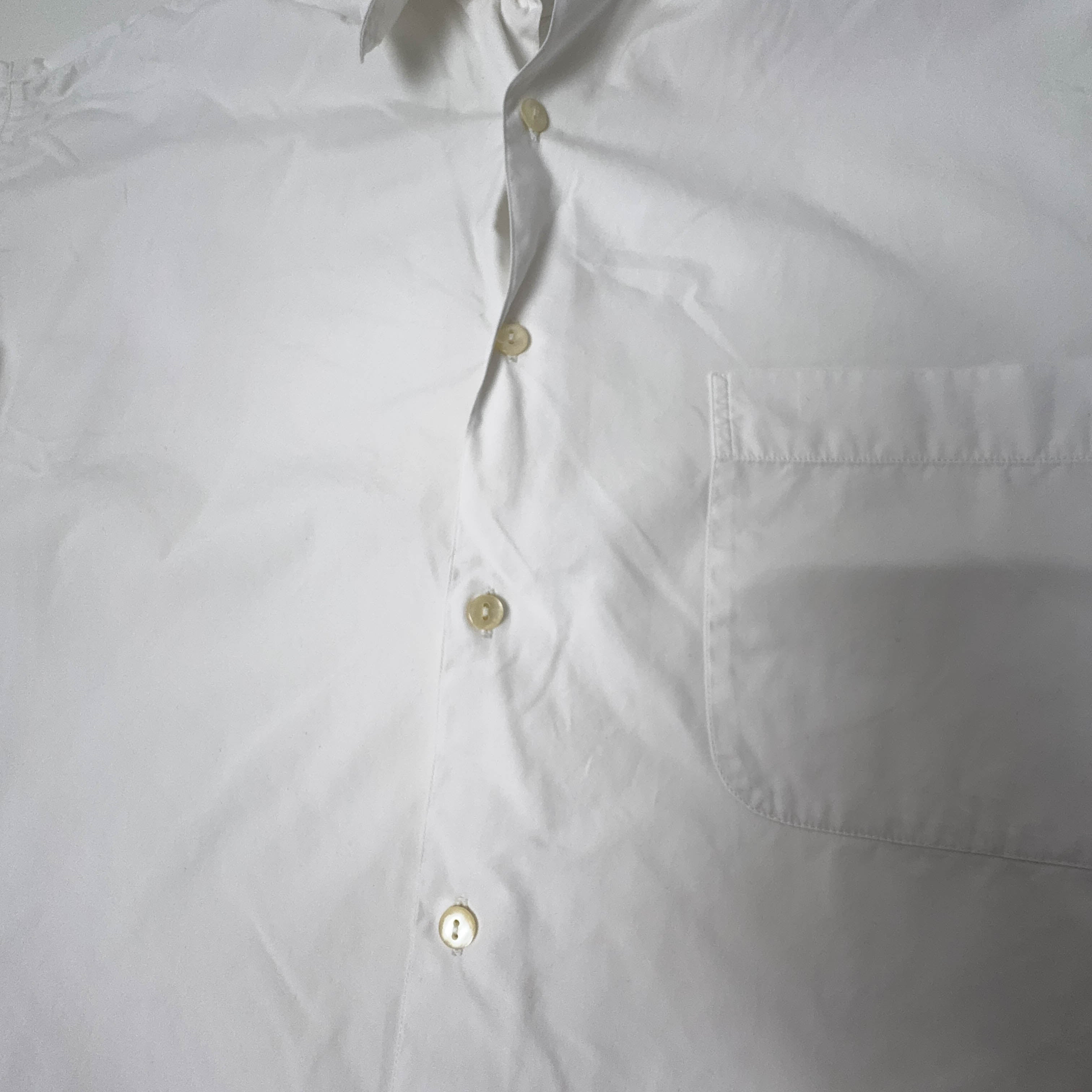 Camicia Kenzo Vintage bianca tinta unita a manica lunga - Taglia 42 uomo