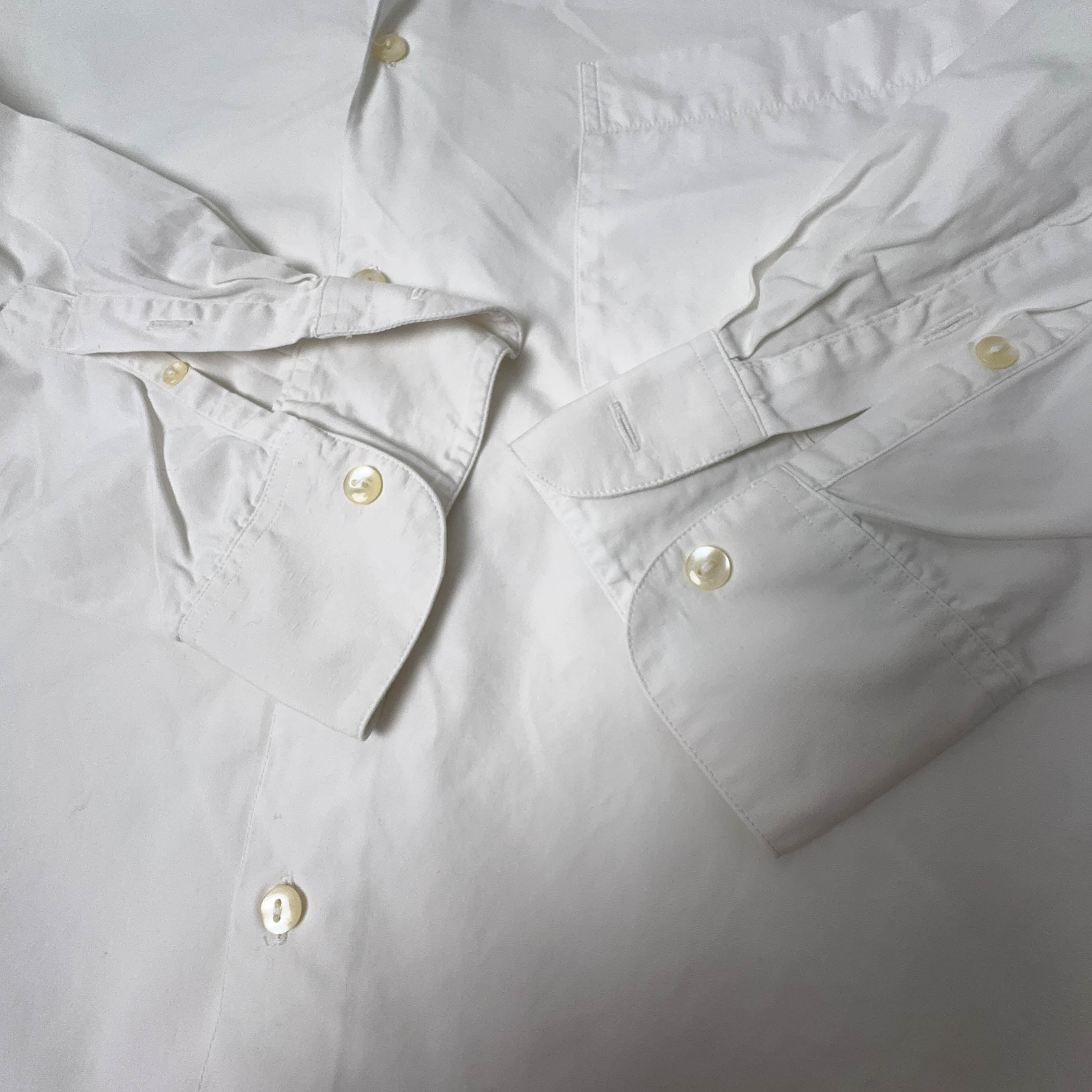 Camicia Kenzo Vintage bianca tinta unita a manica lunga - Taglia 42 uomo