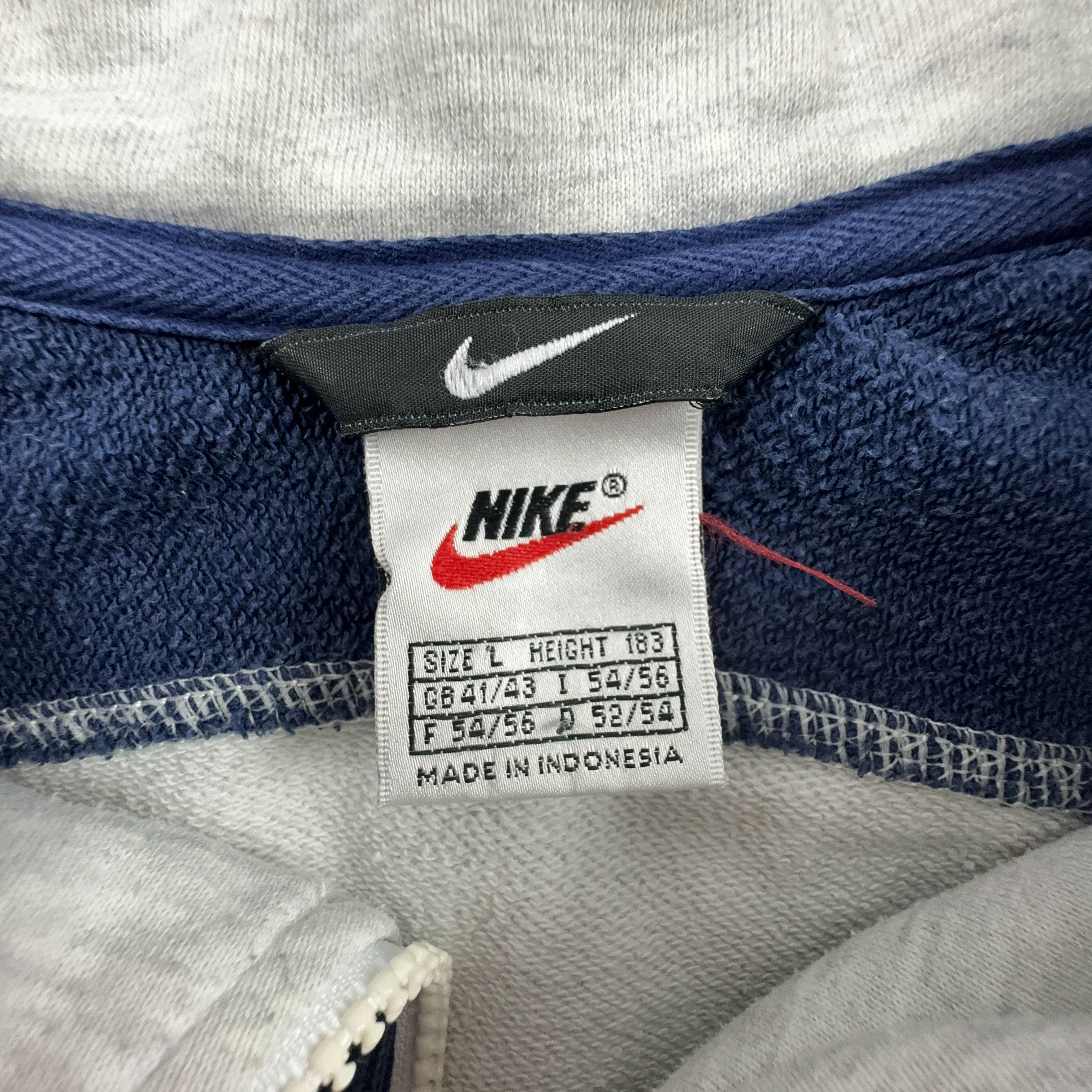 Felpa Nike Vintage grigia logo Spellout anni 90 - Taglia XXL uomo