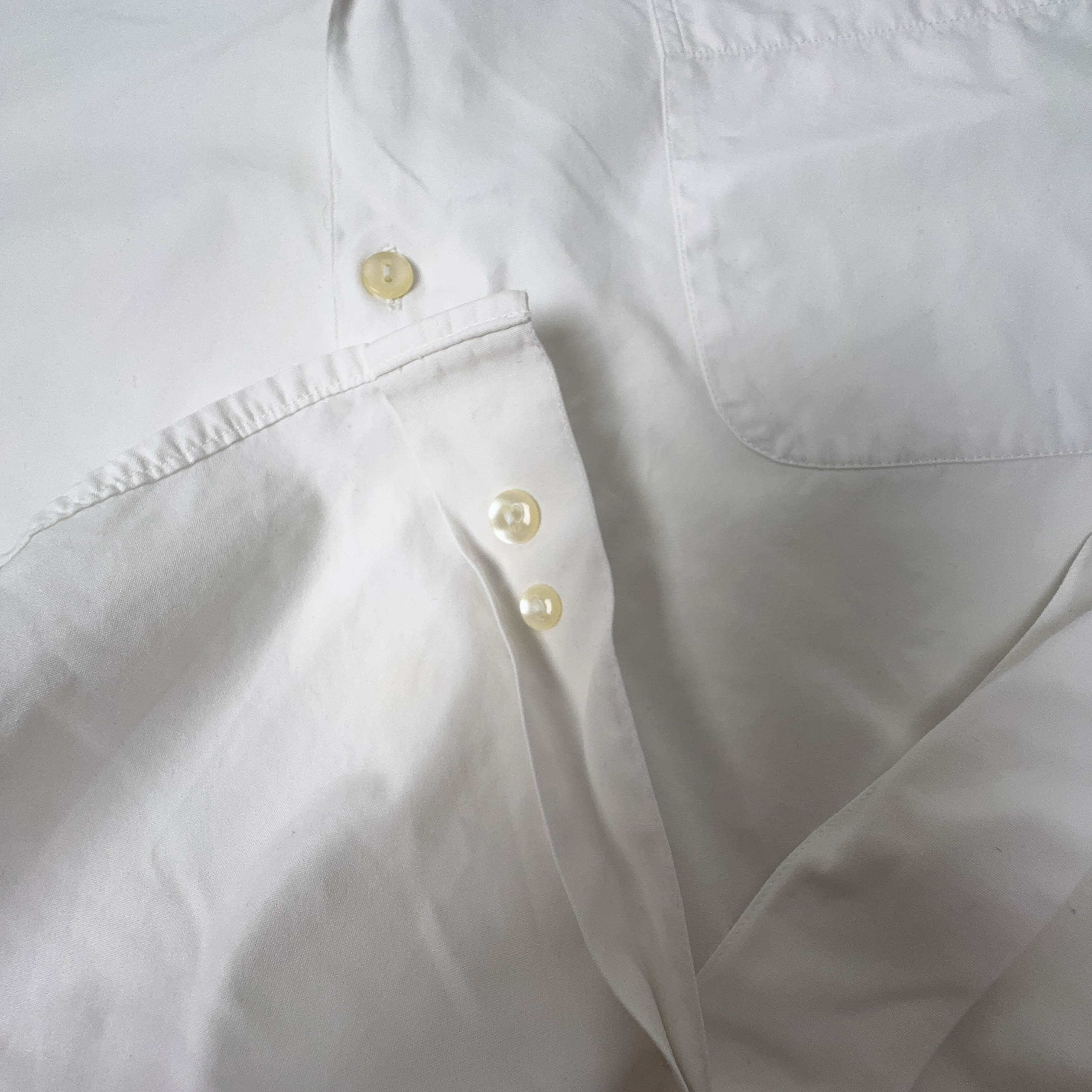 Camicia Kenzo Vintage bianca tinta unita a manica lunga - Taglia 42 uomo