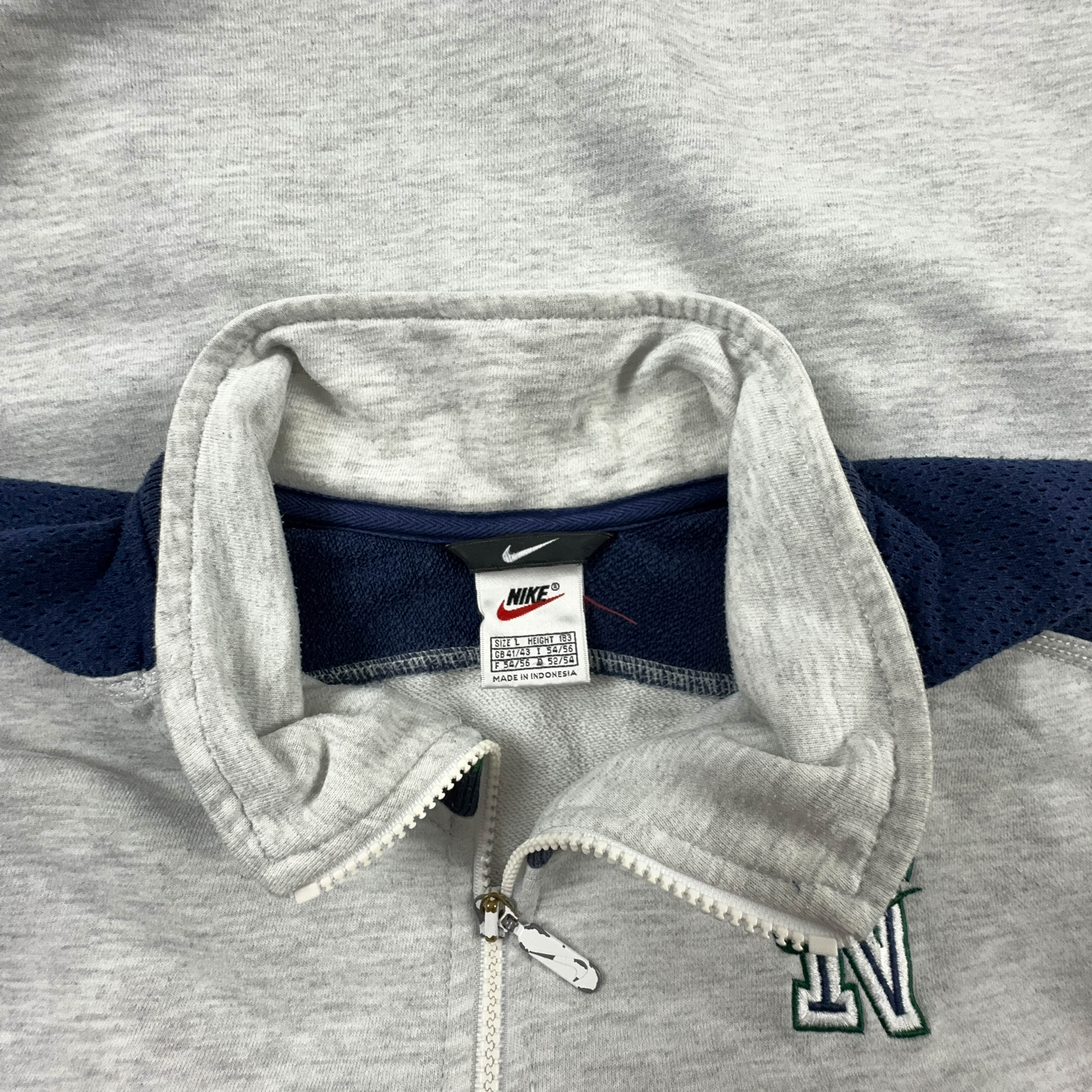 Felpa Nike Vintage grigia logo Spellout anni 90 - Taglia XXL uomo