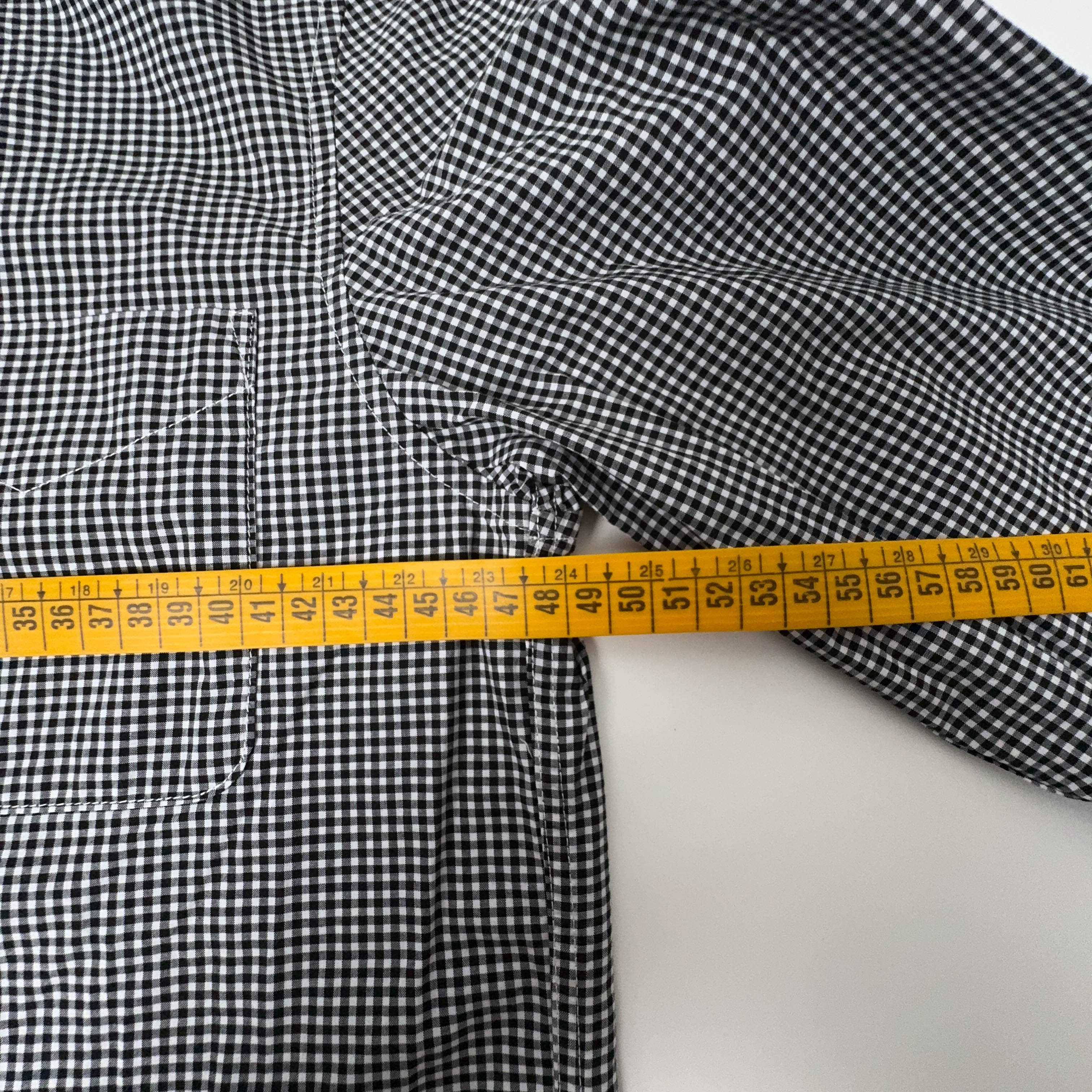Camicia Fred Perry a quadri grigia scura e bianca a manica lunga - Taglia S uomo