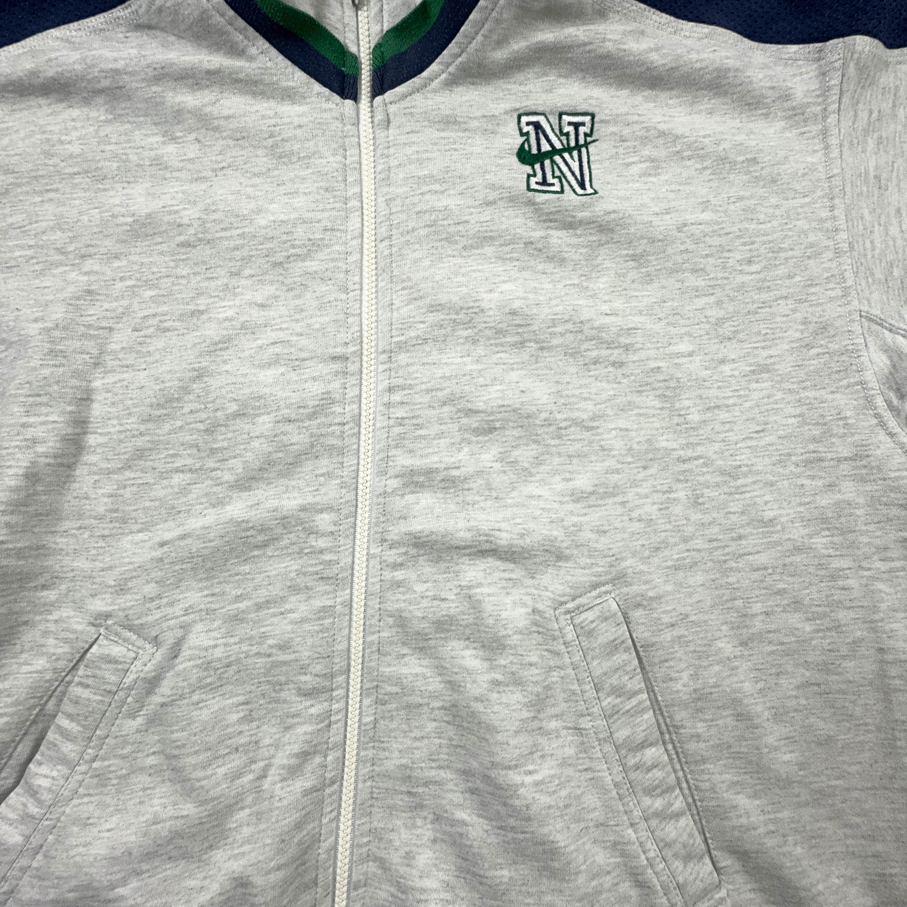 Felpa Nike Vintage grigia logo Spellout anni 90 - Taglia XXL uomo