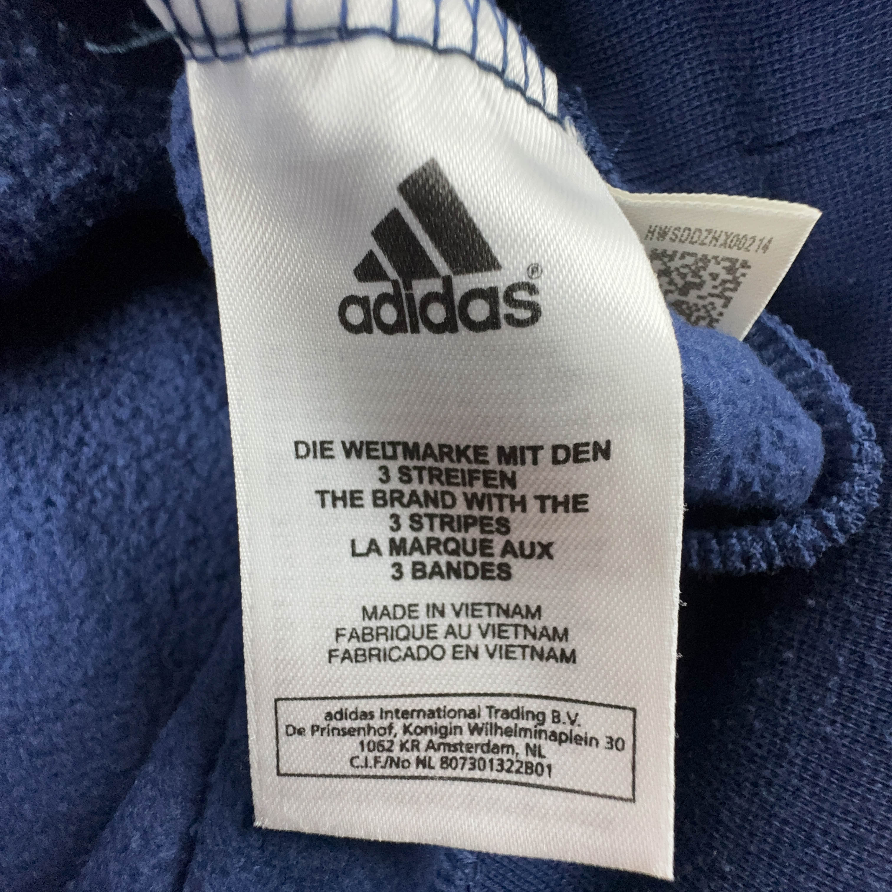 Felpa Adidas Vintage blu a girocollo anni 2000 - Taglia D9 F198 uomo