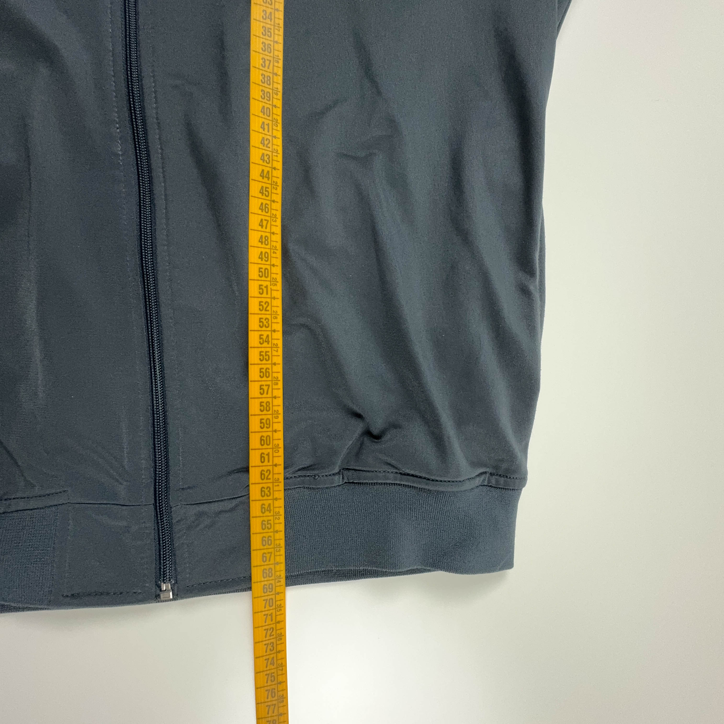 Felpa Kappa Vintage grigia e rossa con zip anni 2000 - Taglia L uomo