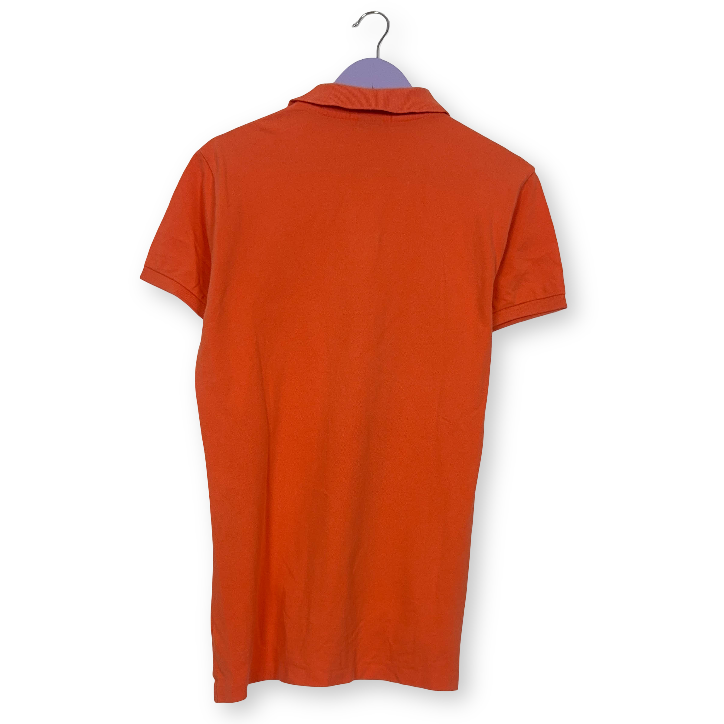 Polo Ralph Lauren arancione in cotone custom fit - Taglia M uomo