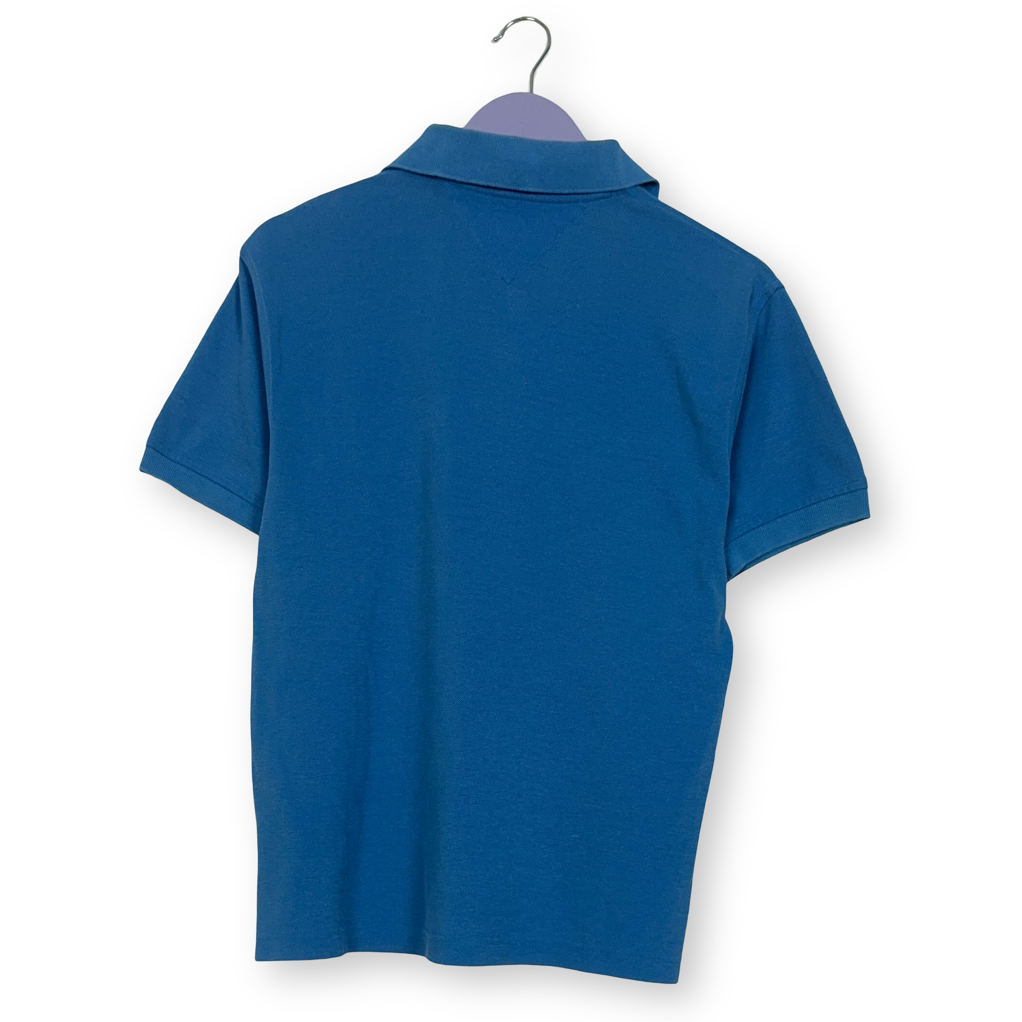 Polo Tommy Hilfiger Athletics Vintage azzurra in cotone anni 00 - Taglia S uomo