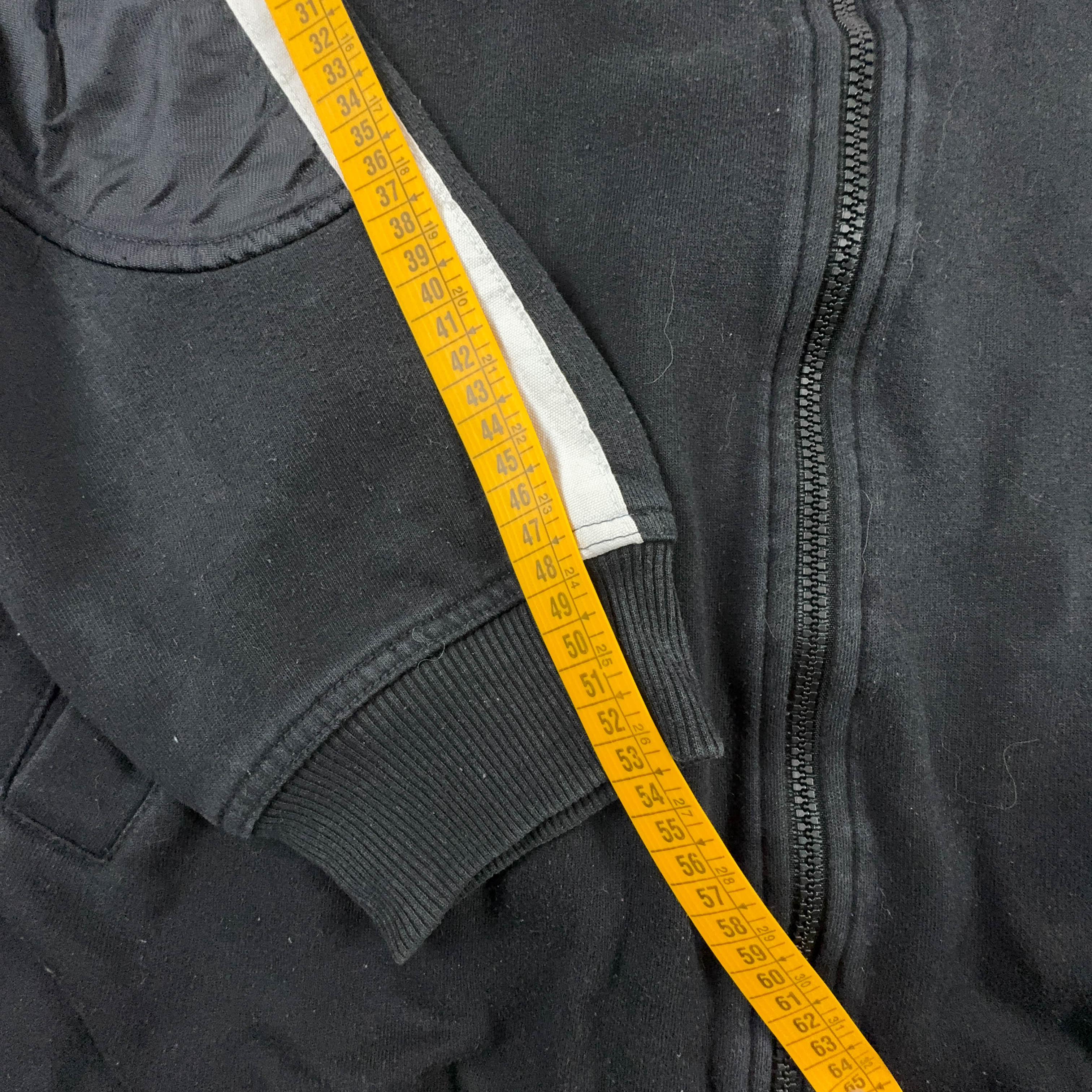 Felpa Reebok Vintage nera con zip e cappuccio anni 90 - Taglia L/XL uomo