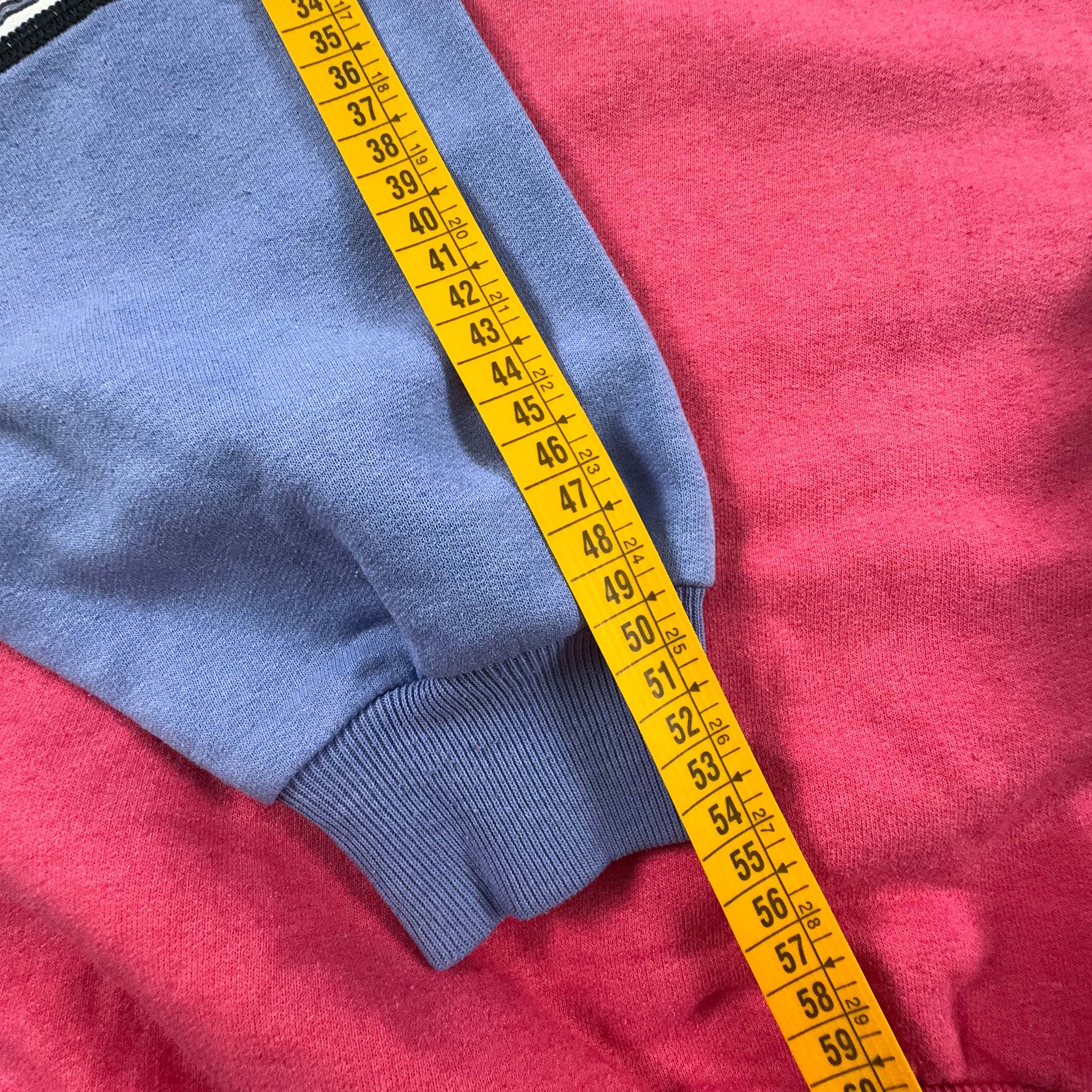 Felpa Ellesse Vintage anni 80 viola e rosa - Taglia M uomo