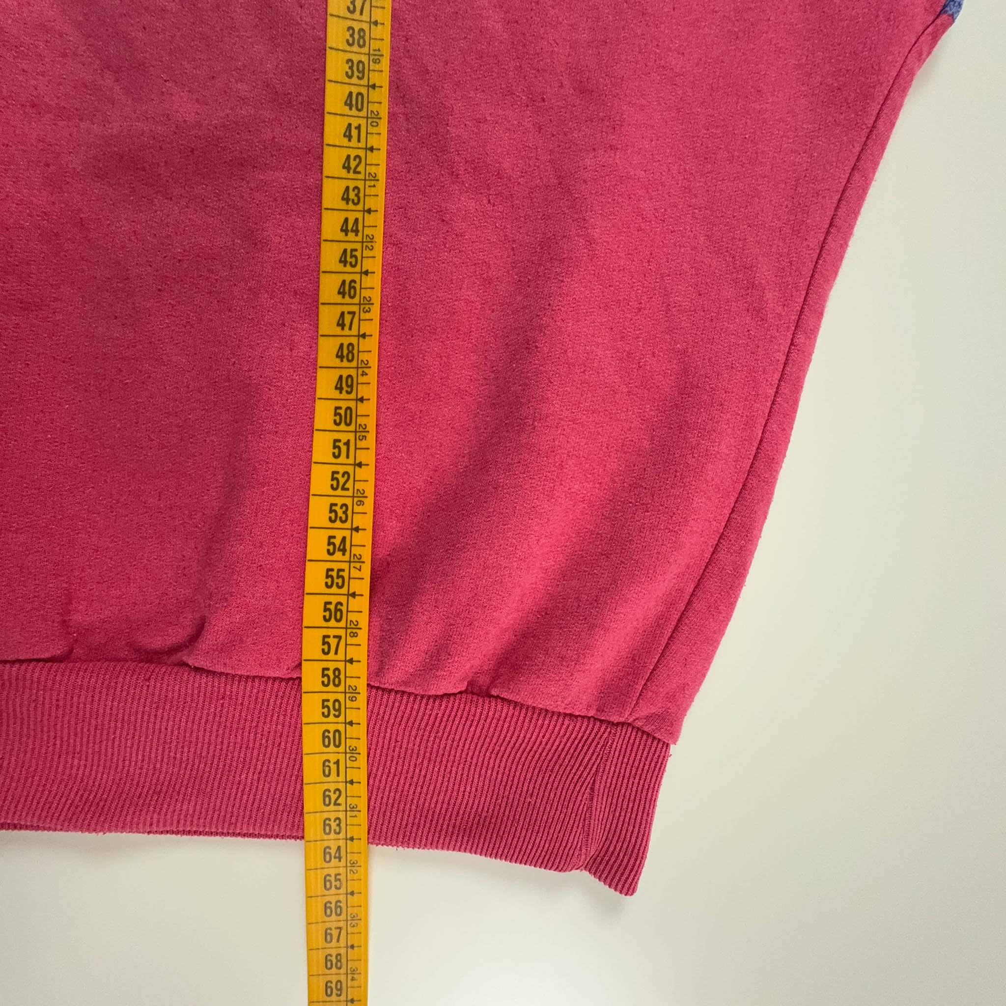 Felpa Ellesse Vintage anni 80 viola e rosa - Taglia M uomo