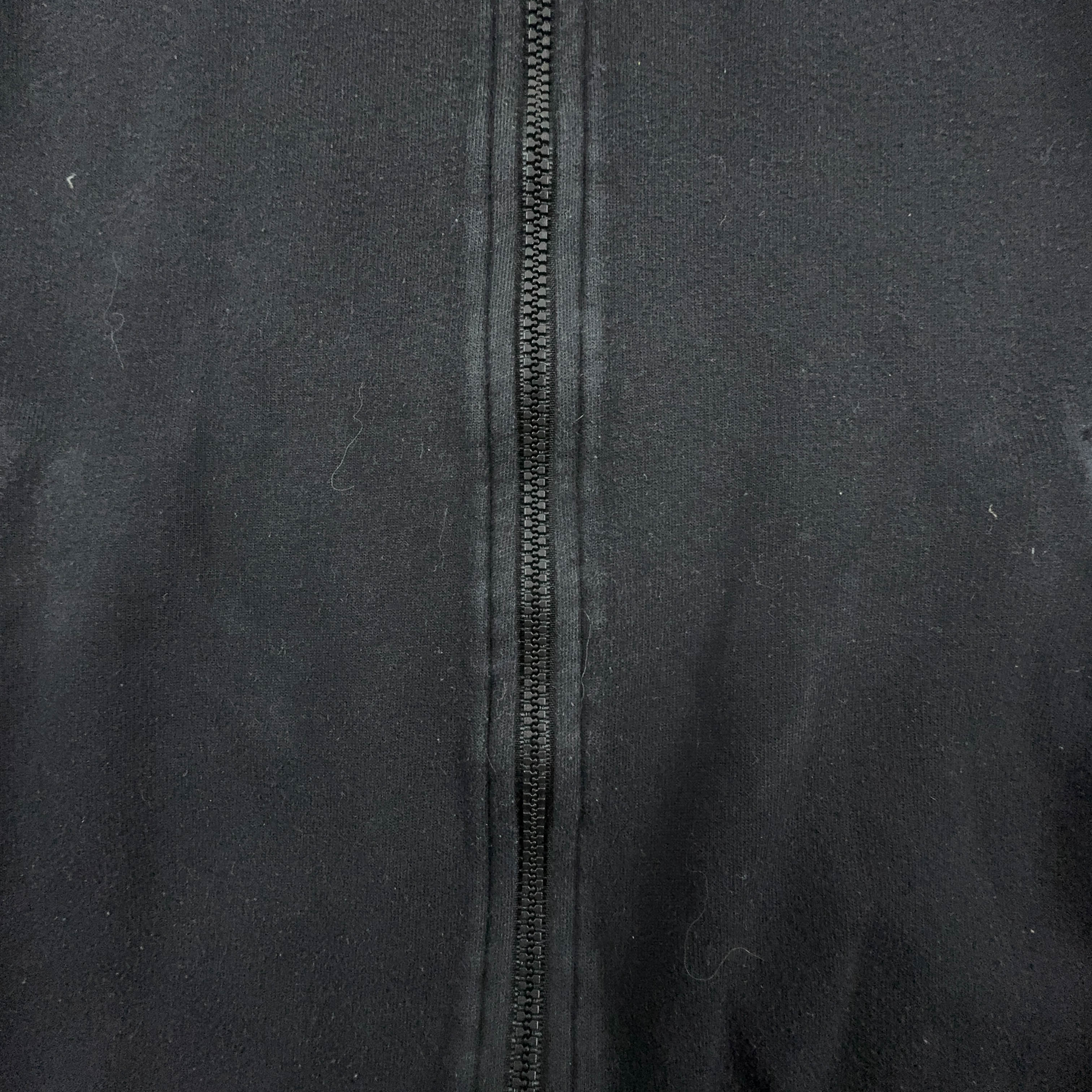 Felpa Reebok Vintage nera con zip e cappuccio anni 90 - Taglia L/XL uomo