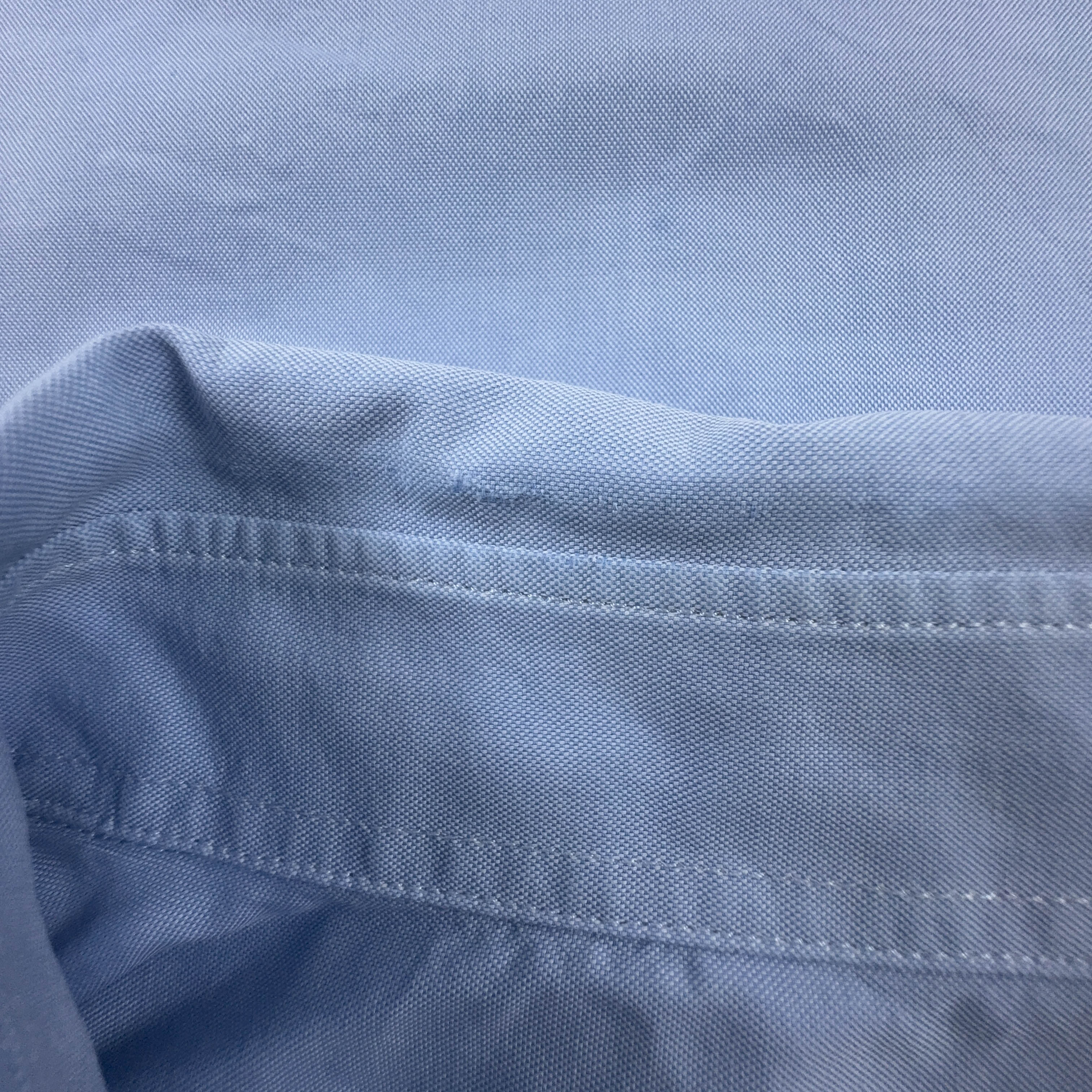 Camicia Fred Perry azzurra a tinta unita in cotone manica lunga slim fit - Taglia XL uomo