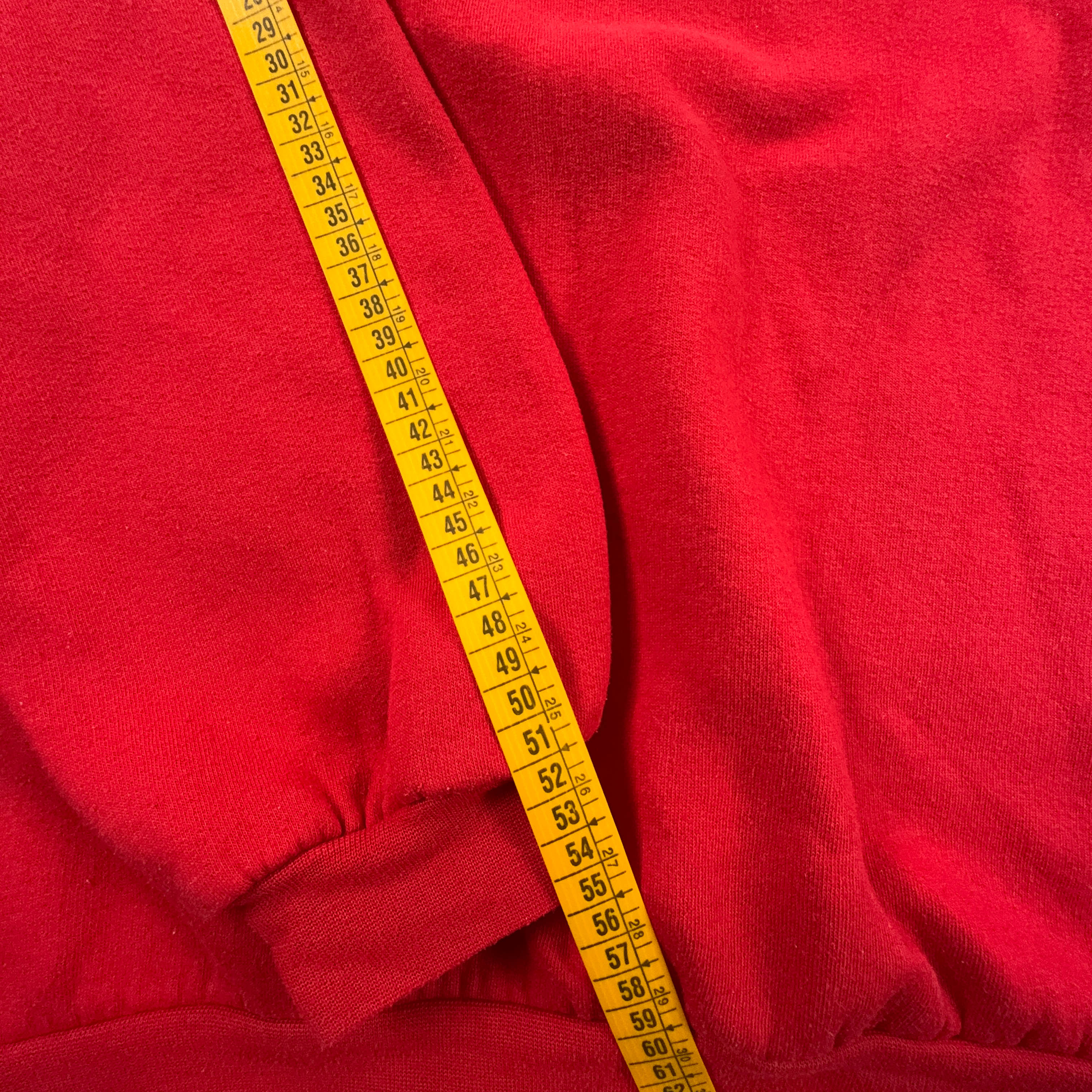 Felpa Lotto Vintage rossa e grigia a girocollo in cotone anni 90 - Taglia 50 uomo