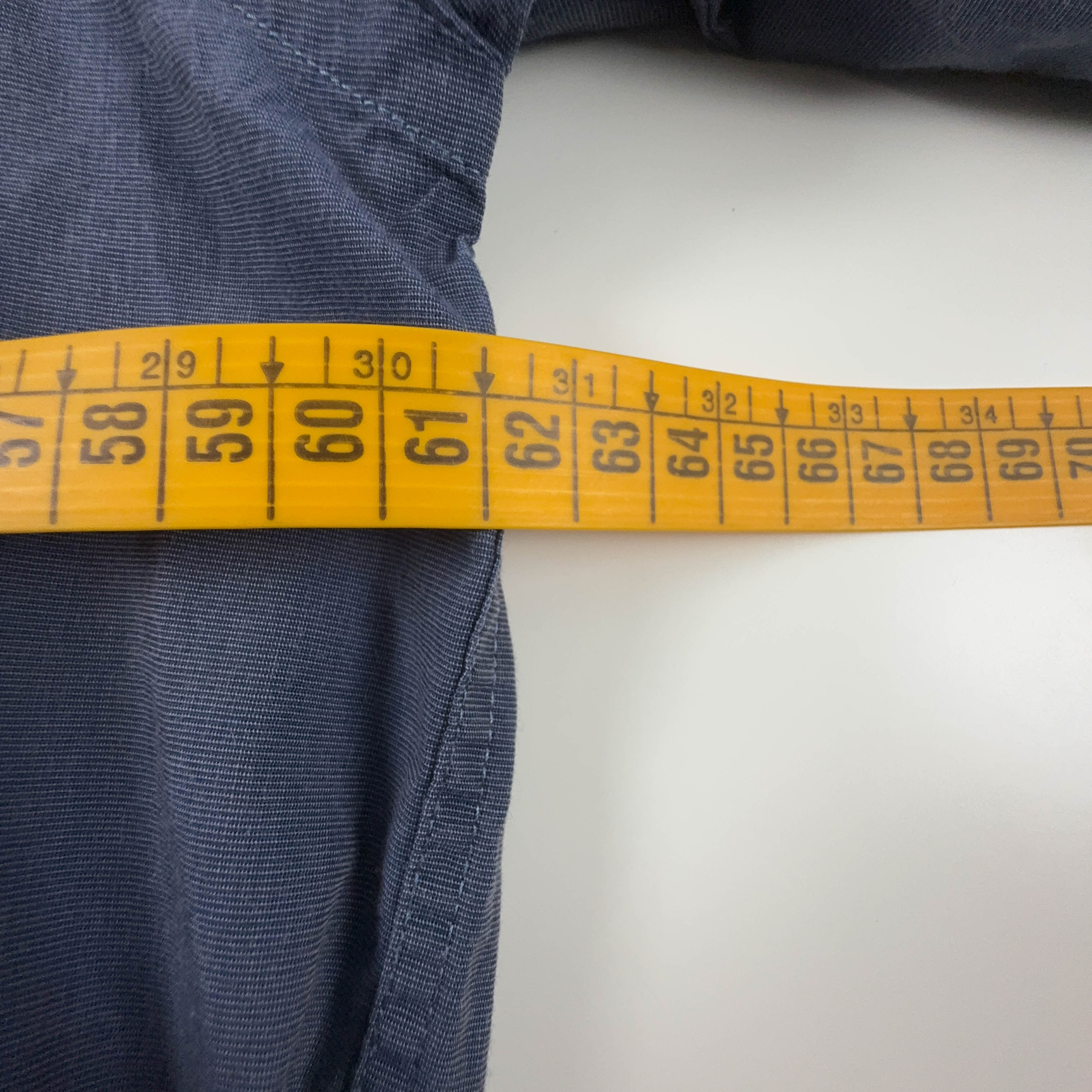 Camicia Lacoste blu a tinta unita manica lunga - Taglia 42 uomo