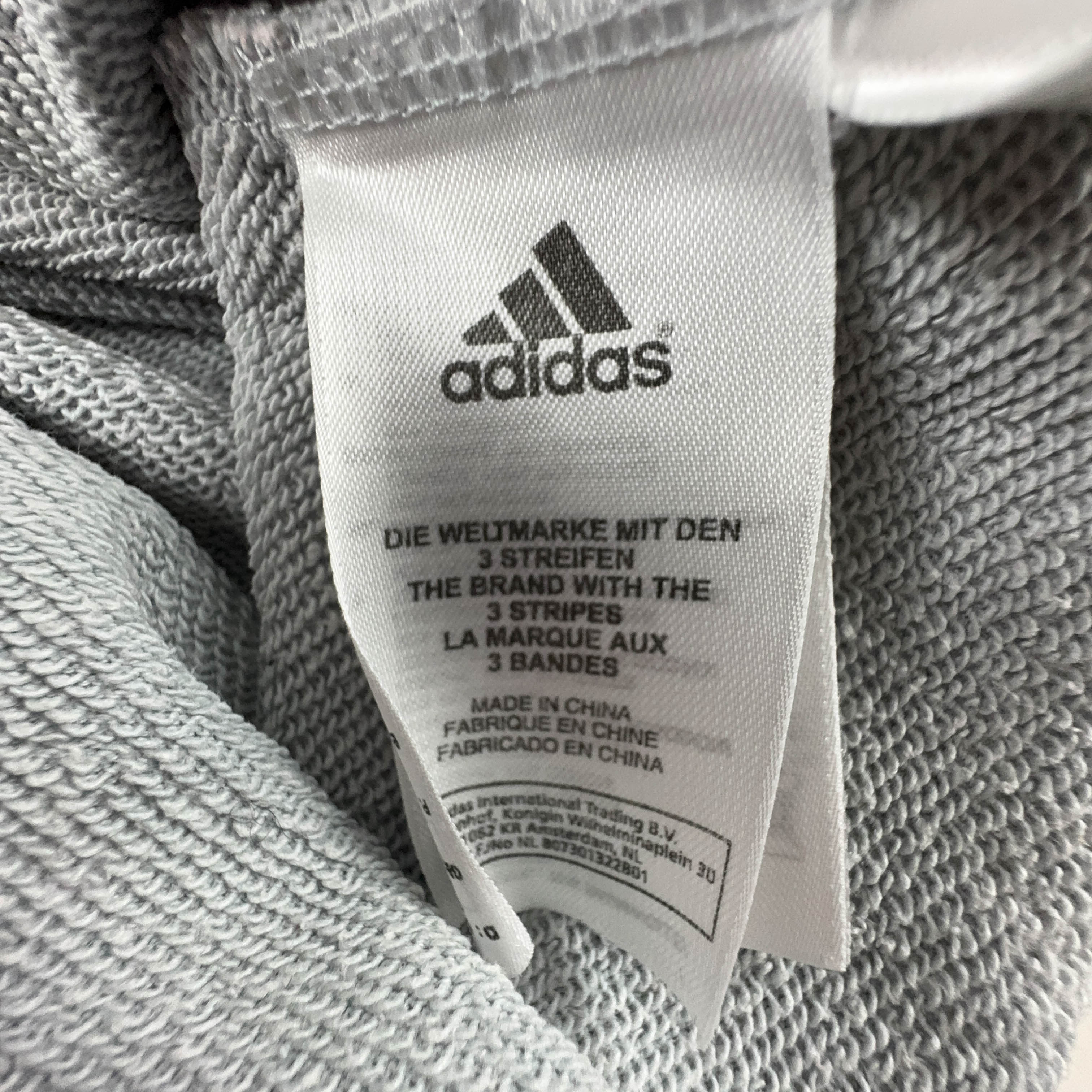 Felpa Adidas Vintage grigia quarter zip anni 2000 - Taglia XL uomo