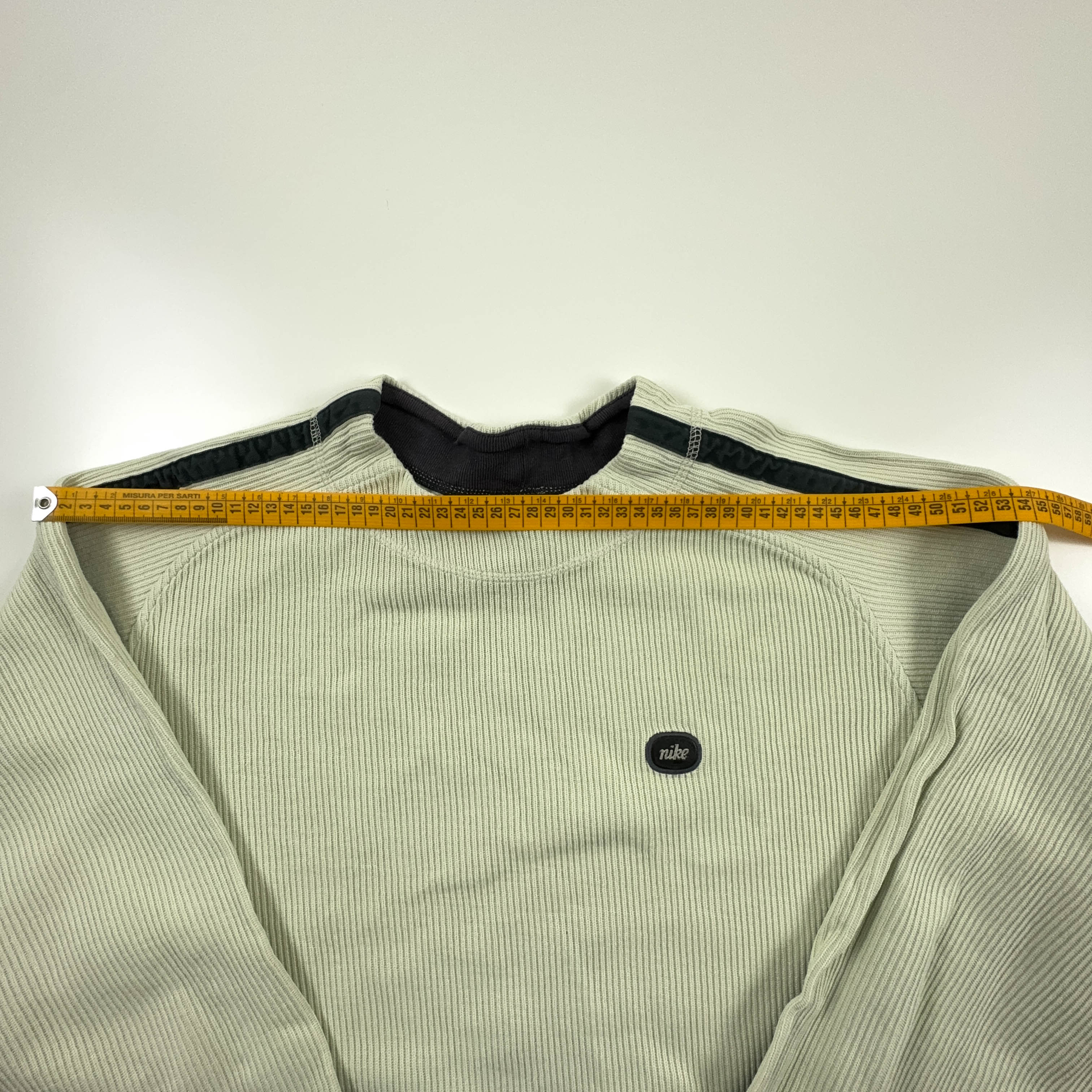 Felpa Nike Vintage beige a girocollo anni 2000 - Taglia L 183 uomo