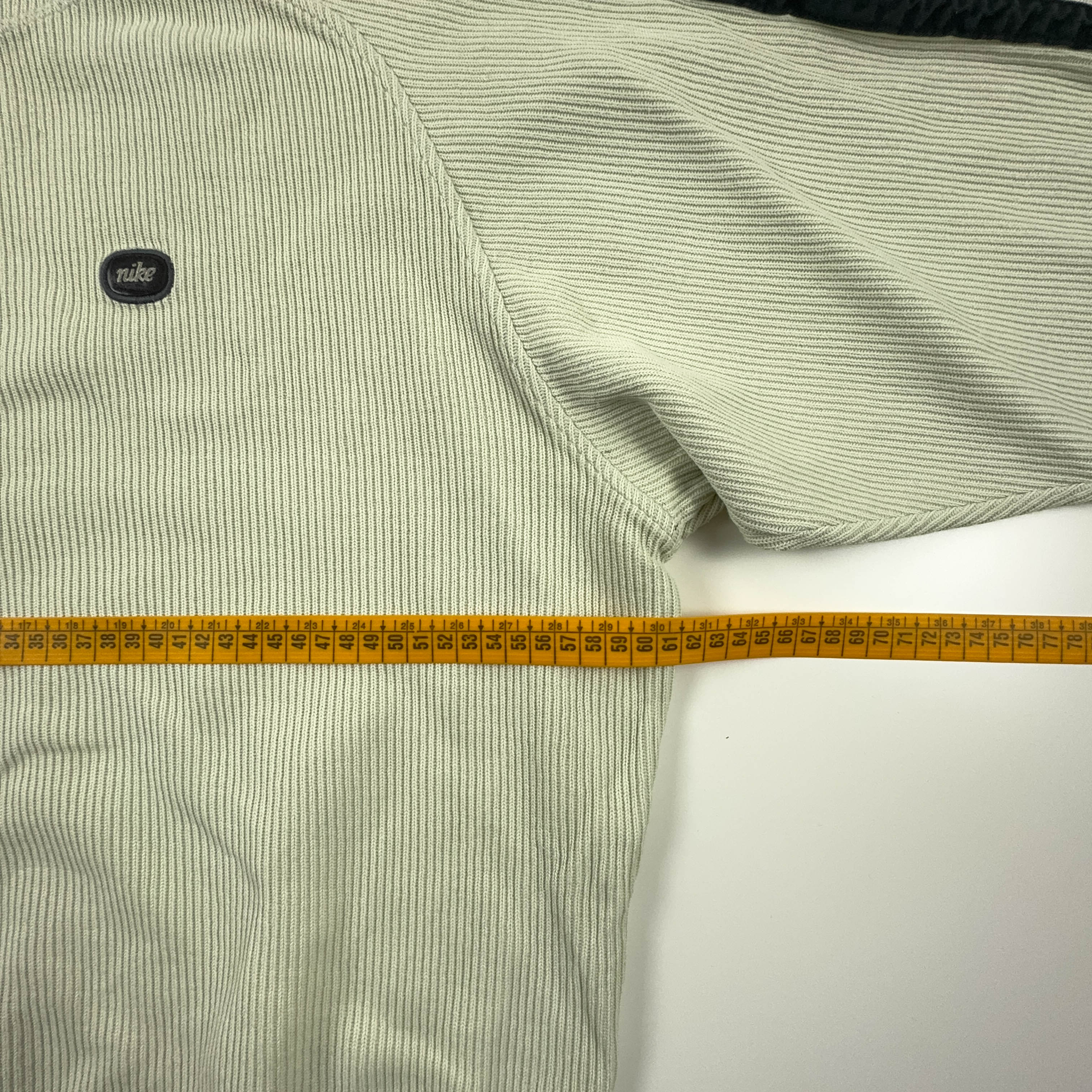 Felpa Nike Vintage beige a girocollo anni 2000 - Taglia L 183 uomo