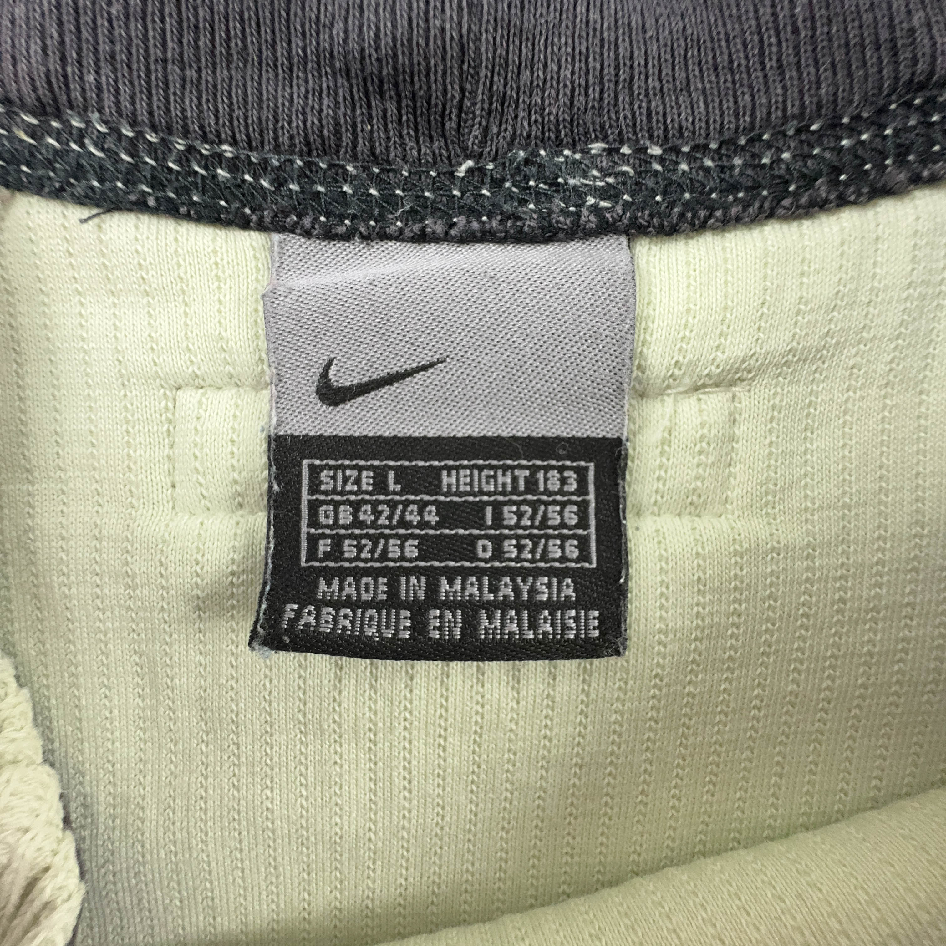 Felpa Nike Vintage beige a girocollo anni 2000 - Taglia L 183 uomo