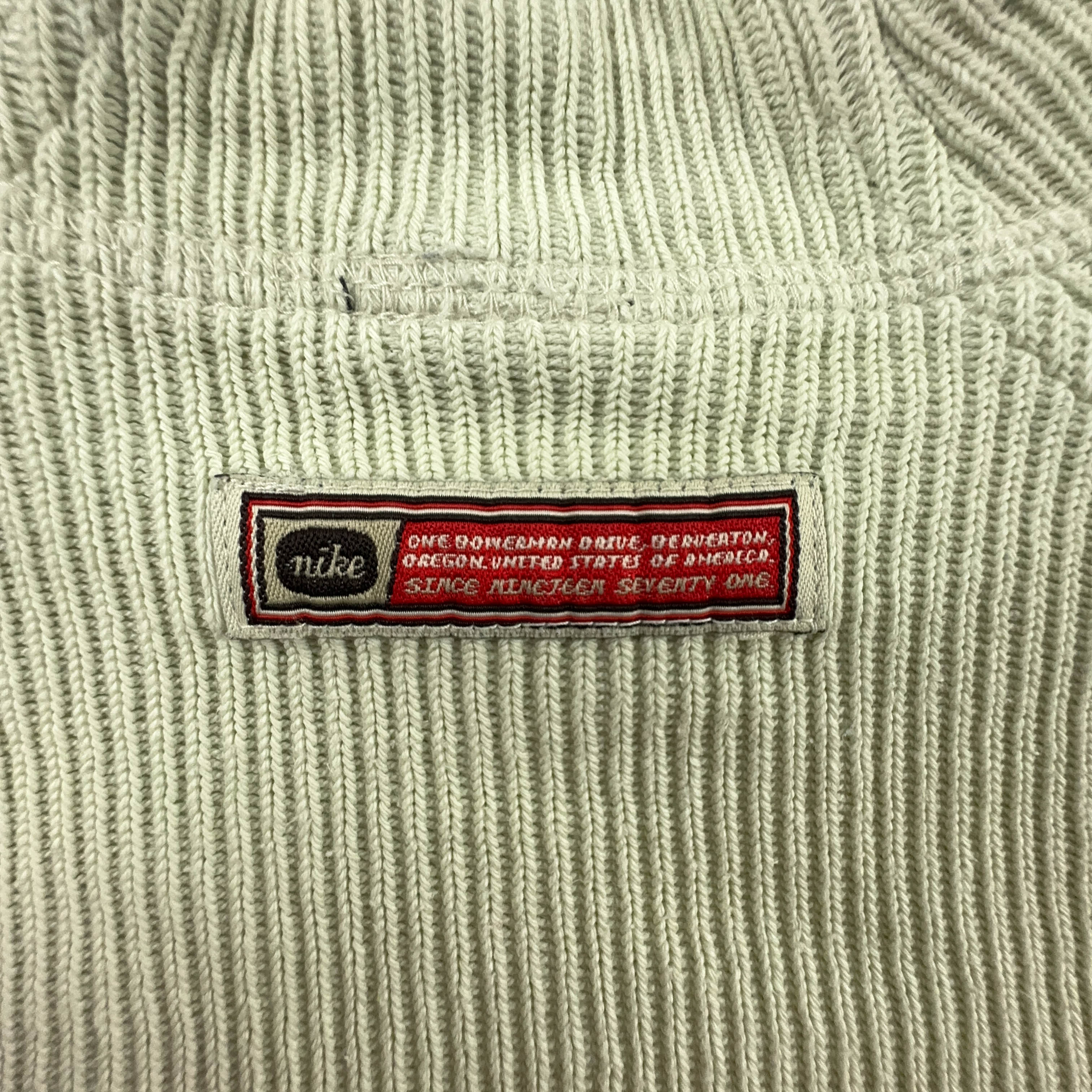 Felpa Nike Vintage beige a girocollo anni 2000 - Taglia L 183 uomo