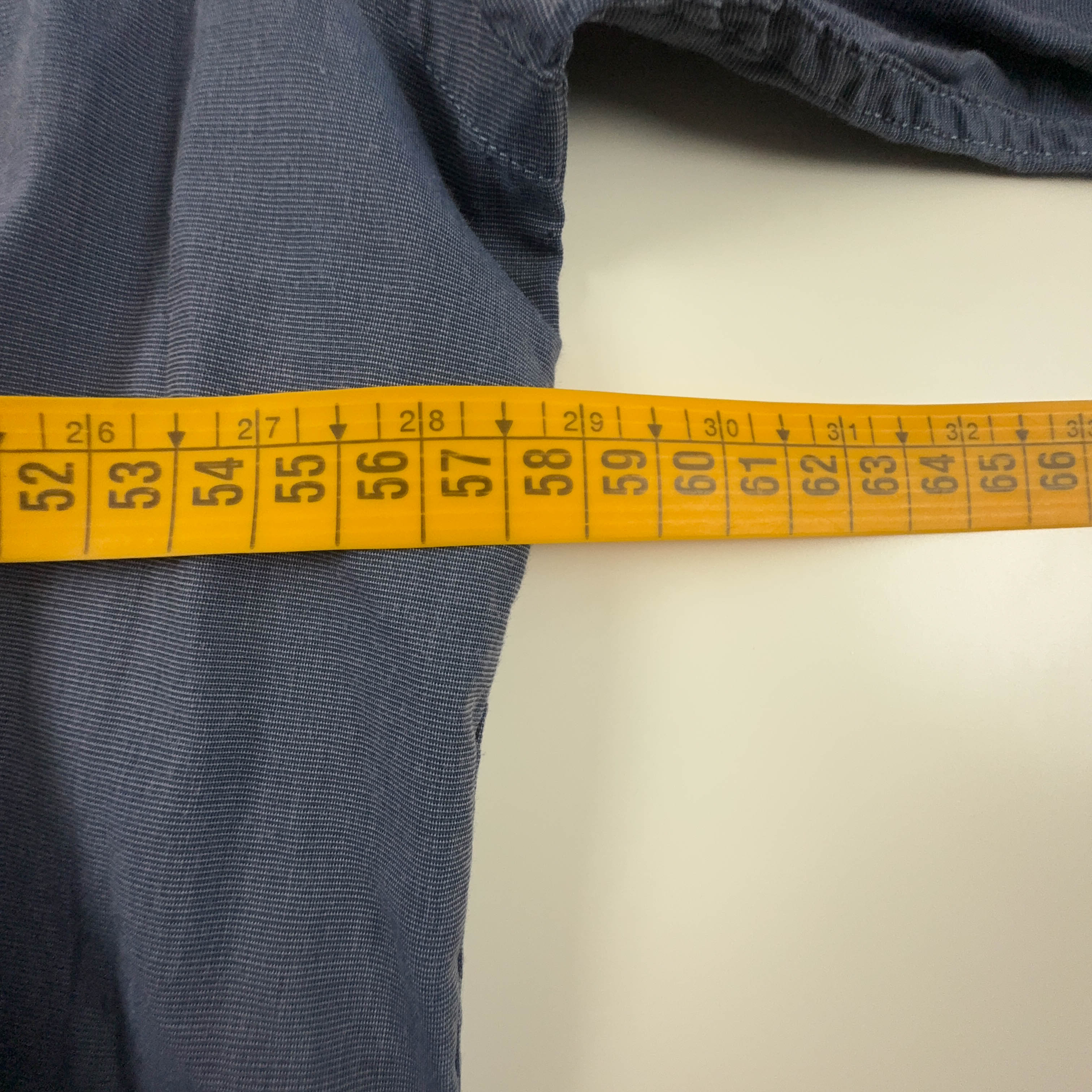Camicia Lacoste blu tinta unita in cotone manica corta - Taglia 42 uomo