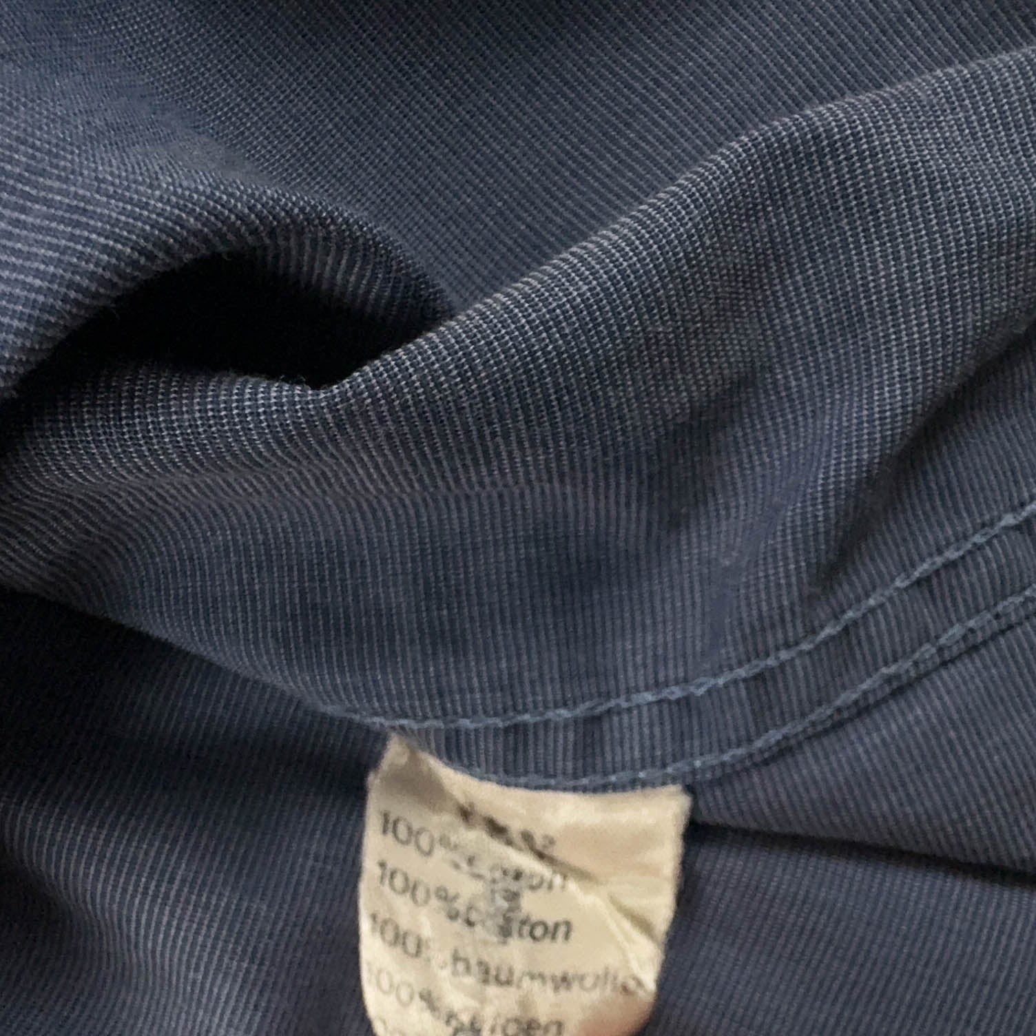 Camicia Lacoste blu tinta unita in cotone manica corta - Taglia 42 uomo