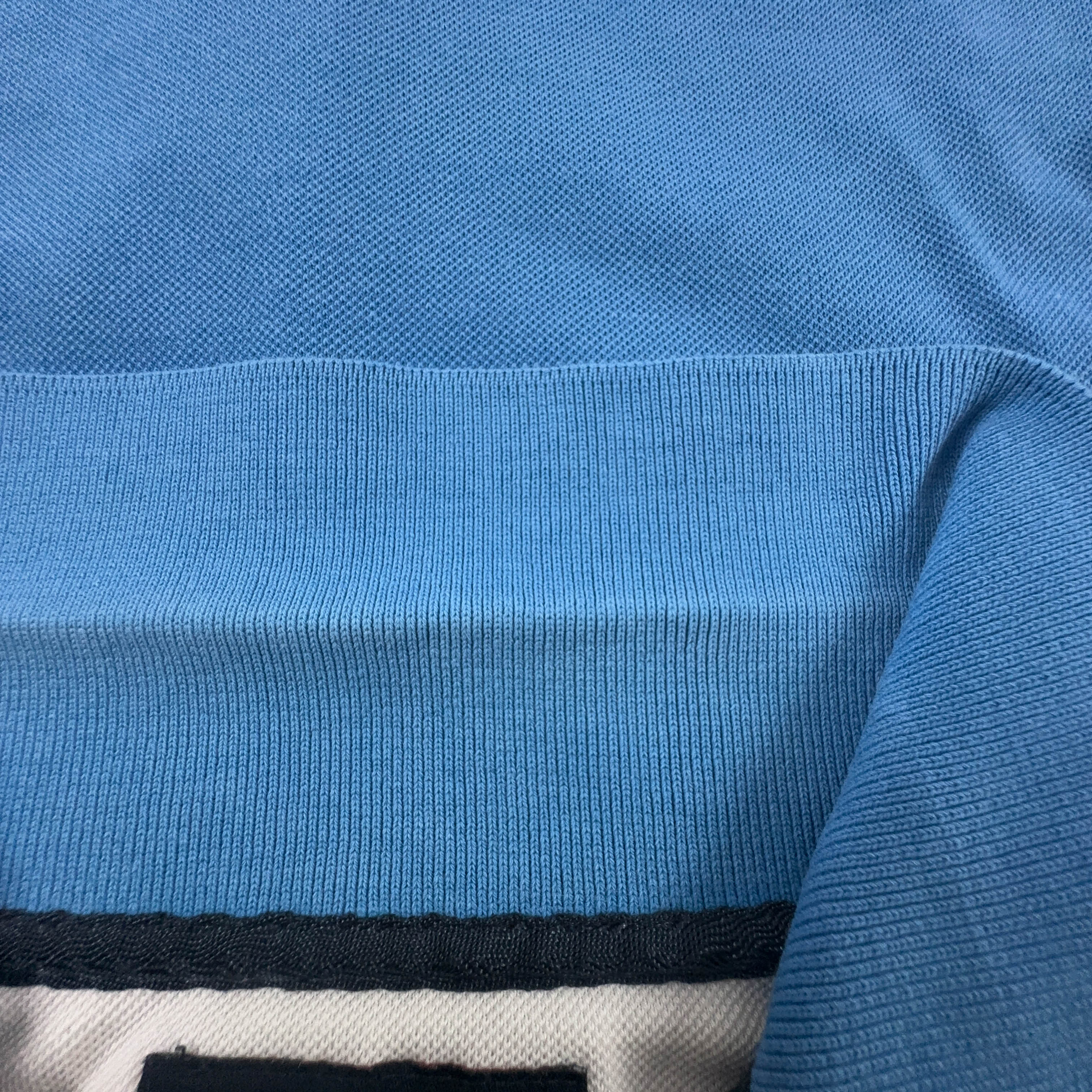 Polo Tommy Hilfiger Athletics Vintage azzurra in cotone anni 00 - Taglia S uomo