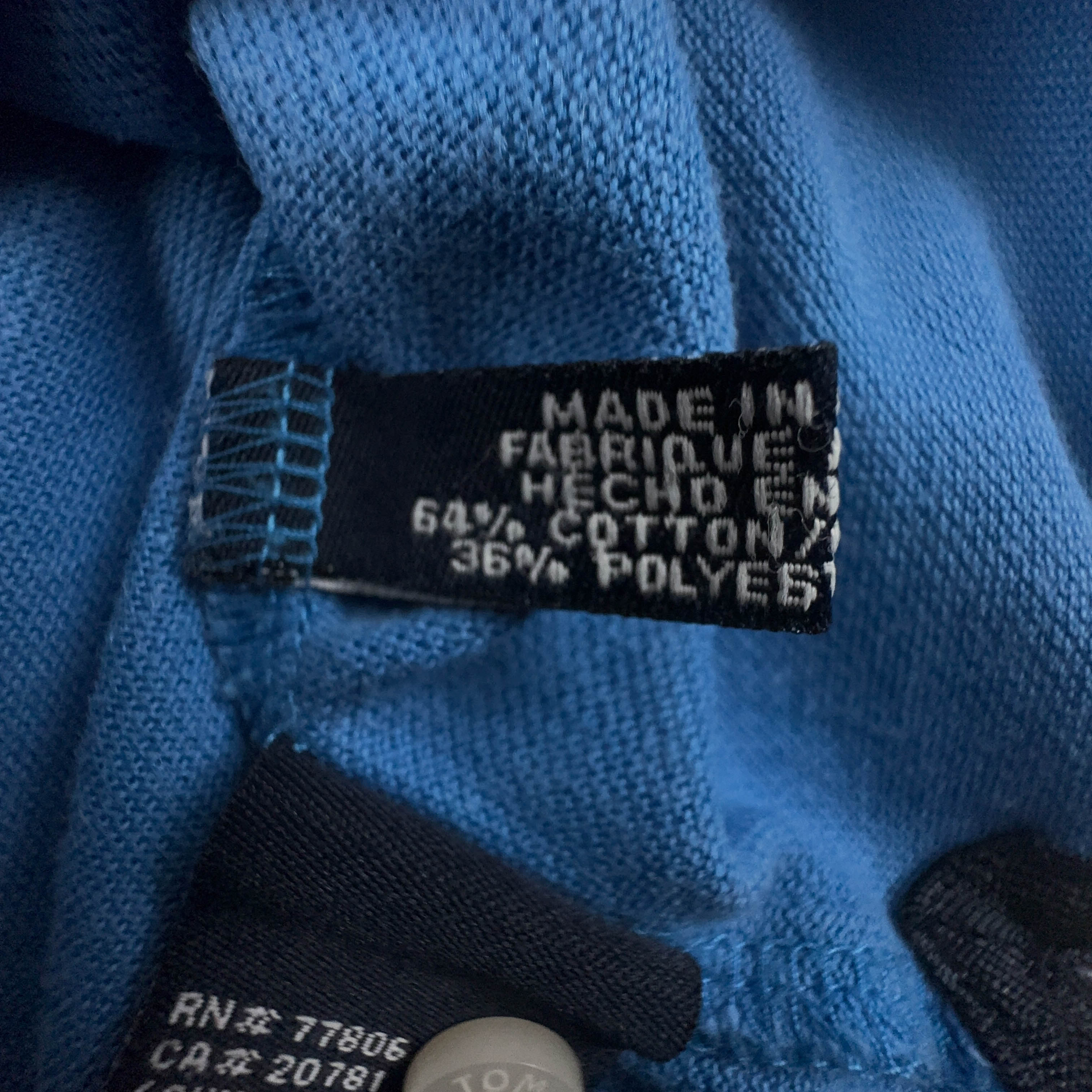 Polo Tommy Hilfiger Athletics Vintage azzurra in cotone anni 00 - Taglia S uomo