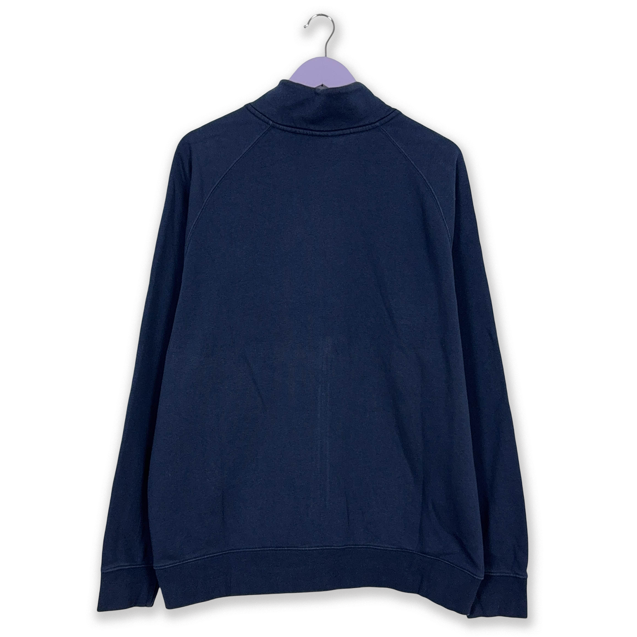 Felpa Nike blu con zip logo bianco - Taglia XL uomo