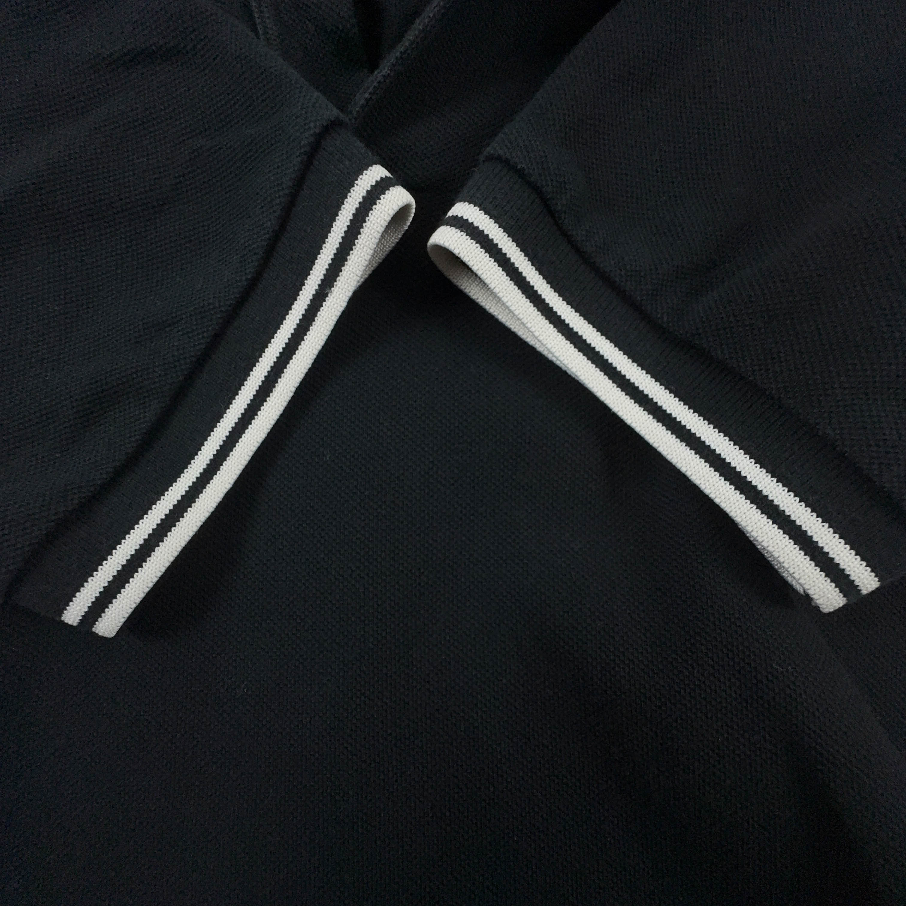 Polo Fred Perry nera tinta unita Drake's print manica corta - Taglia S uomo