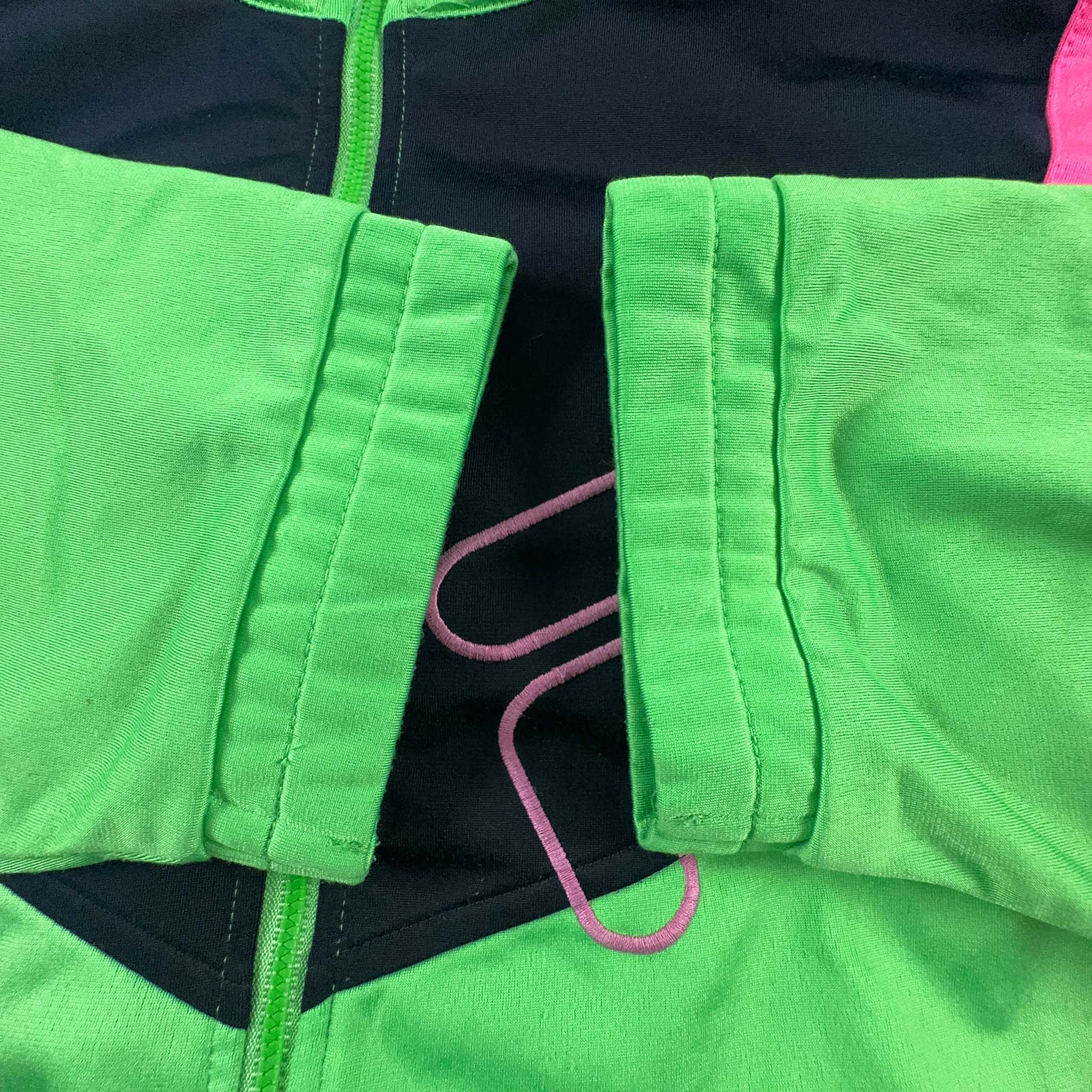 Felpa Fila Vintage verde con zip anni 90 - Taglia M/L uomo