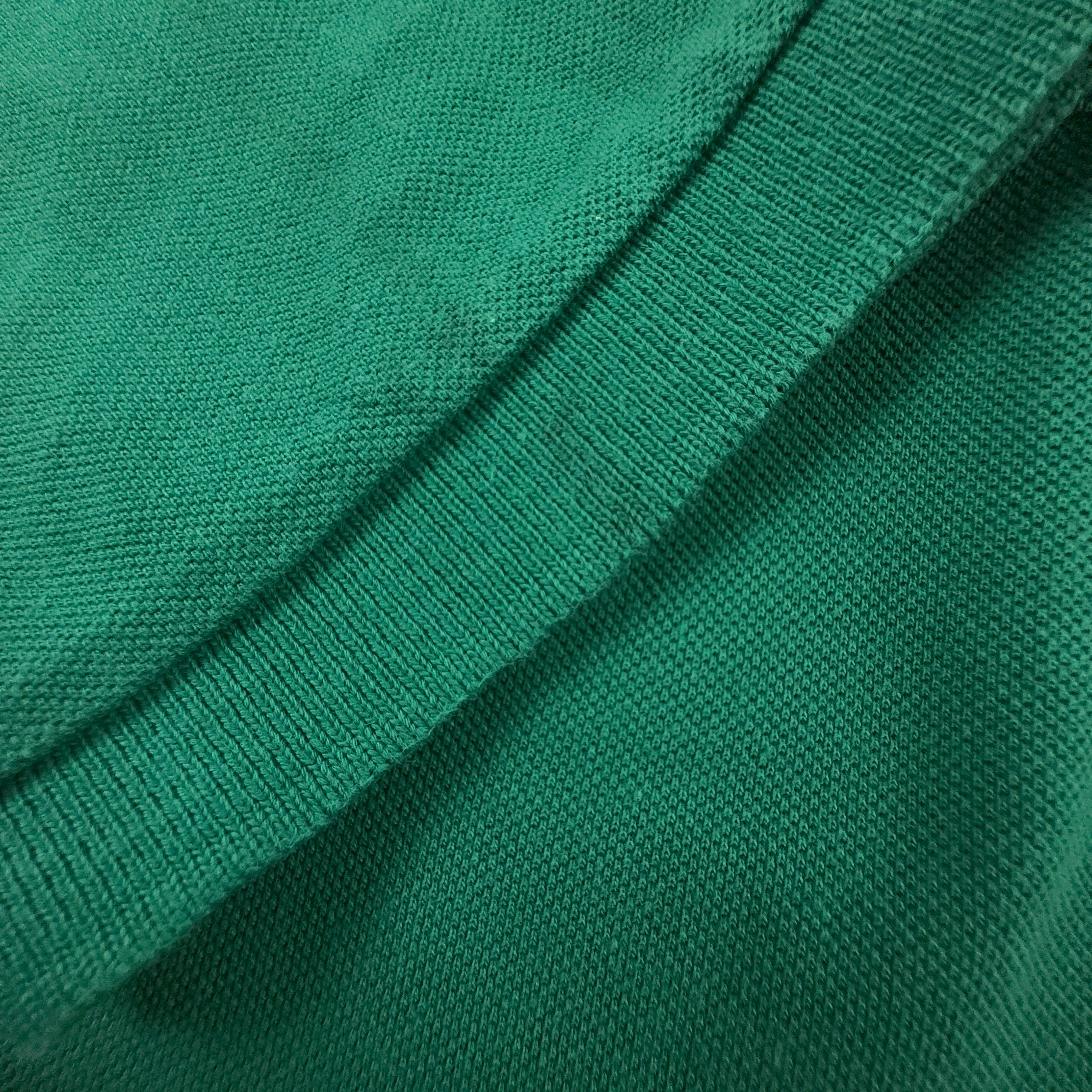 Polo Ralph Lauren verde tinta unita in cotone manica corta - Taglia L uomo
