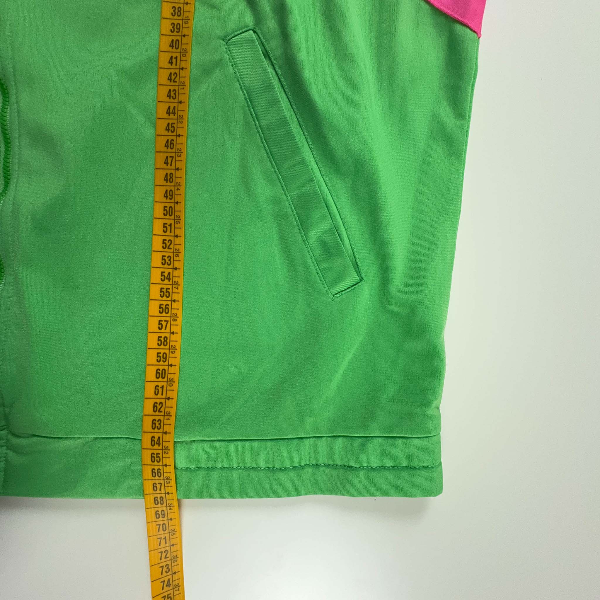 Felpa Fila Vintage verde con zip anni 90 - Taglia M/L uomo