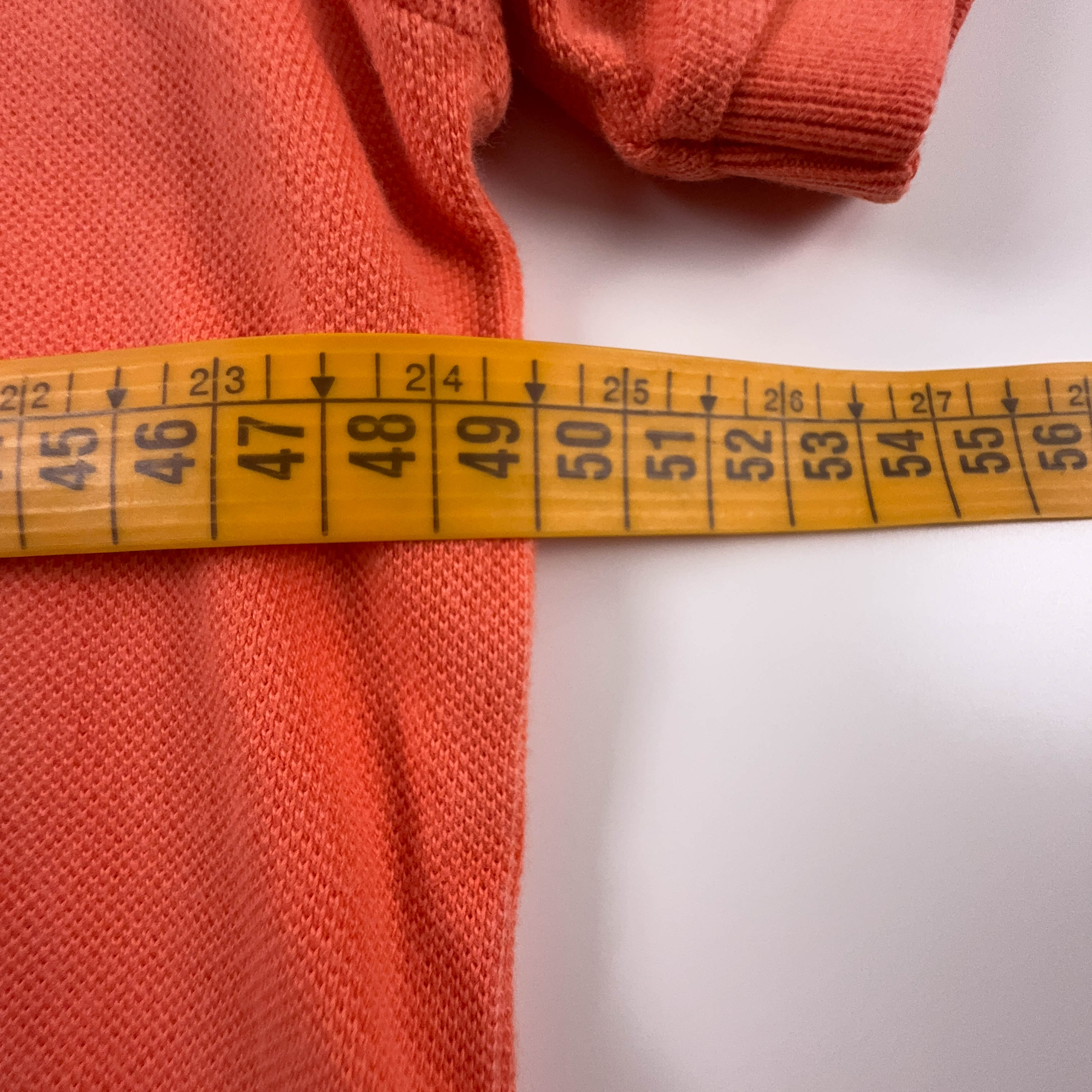 Polo Ralph Lauren arancione in cotone custom fit - Taglia M uomo