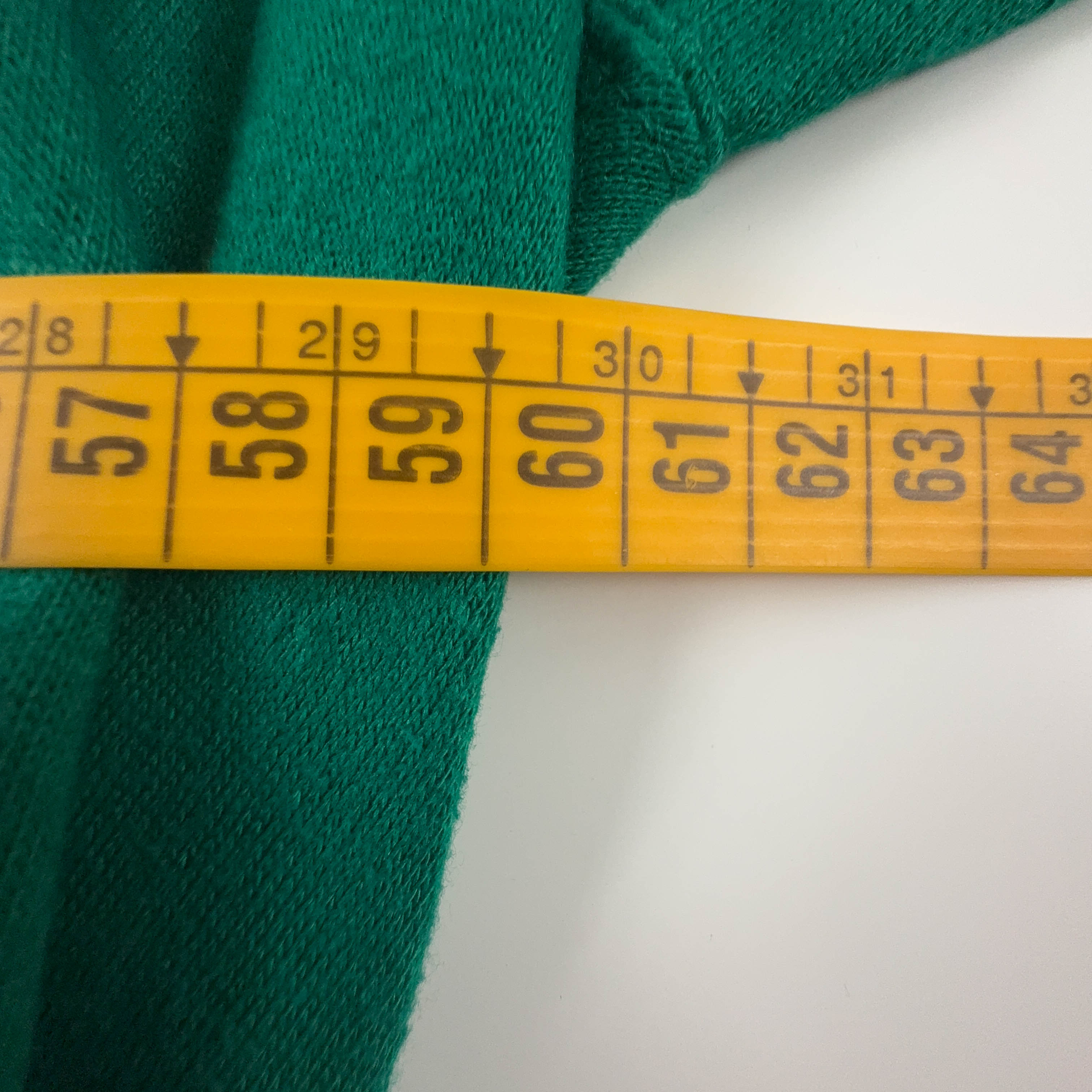 Felpa Champion Vintage a maniche corte verde con bottoni anni 80 - Taglia XL uomo