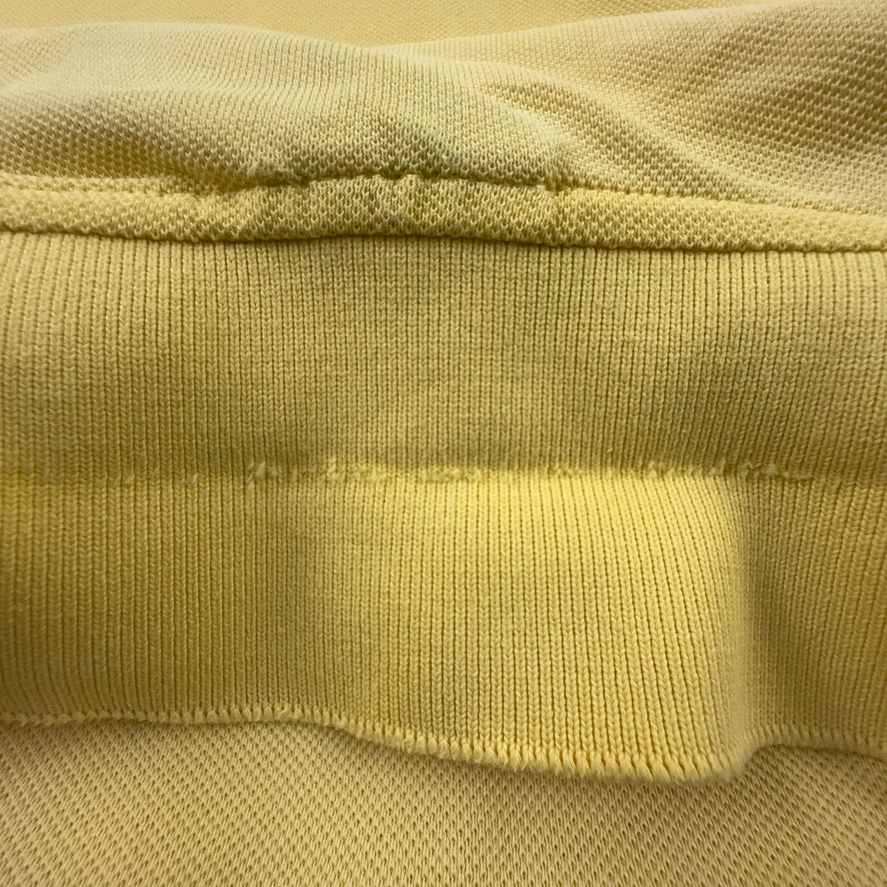 Polo Lacoste gialla tinta unita in cotone anni 90 - Taglia 6 uomo