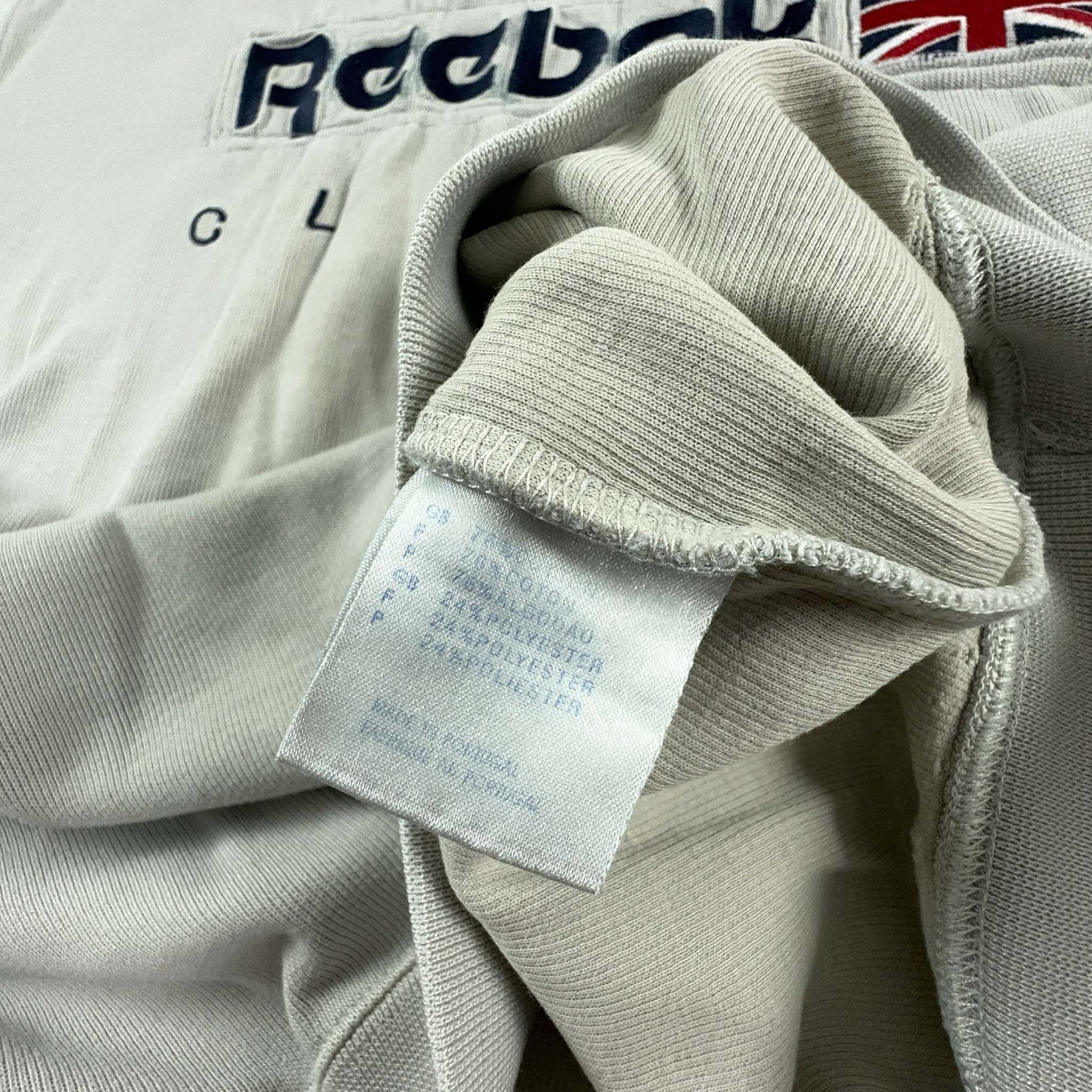 Felpa Reebok Vintage a girocollo grigia anni 90 - Taglia L/XL uomo