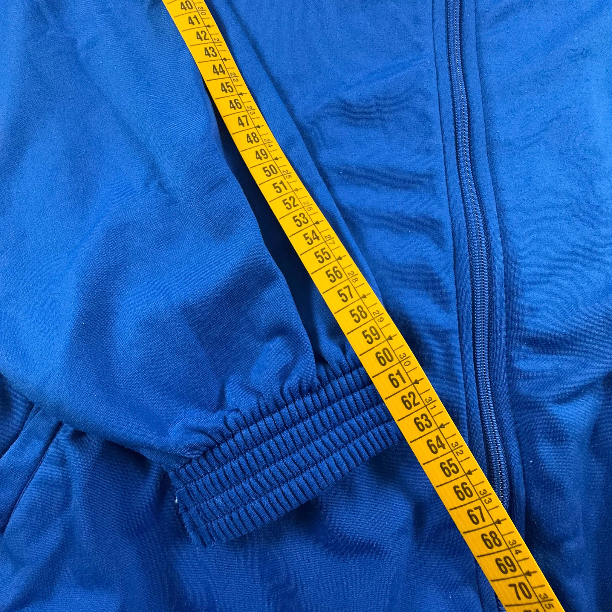 Felpa Champion Vintage blu anni 2000 con zip - Taglia XXL uomo