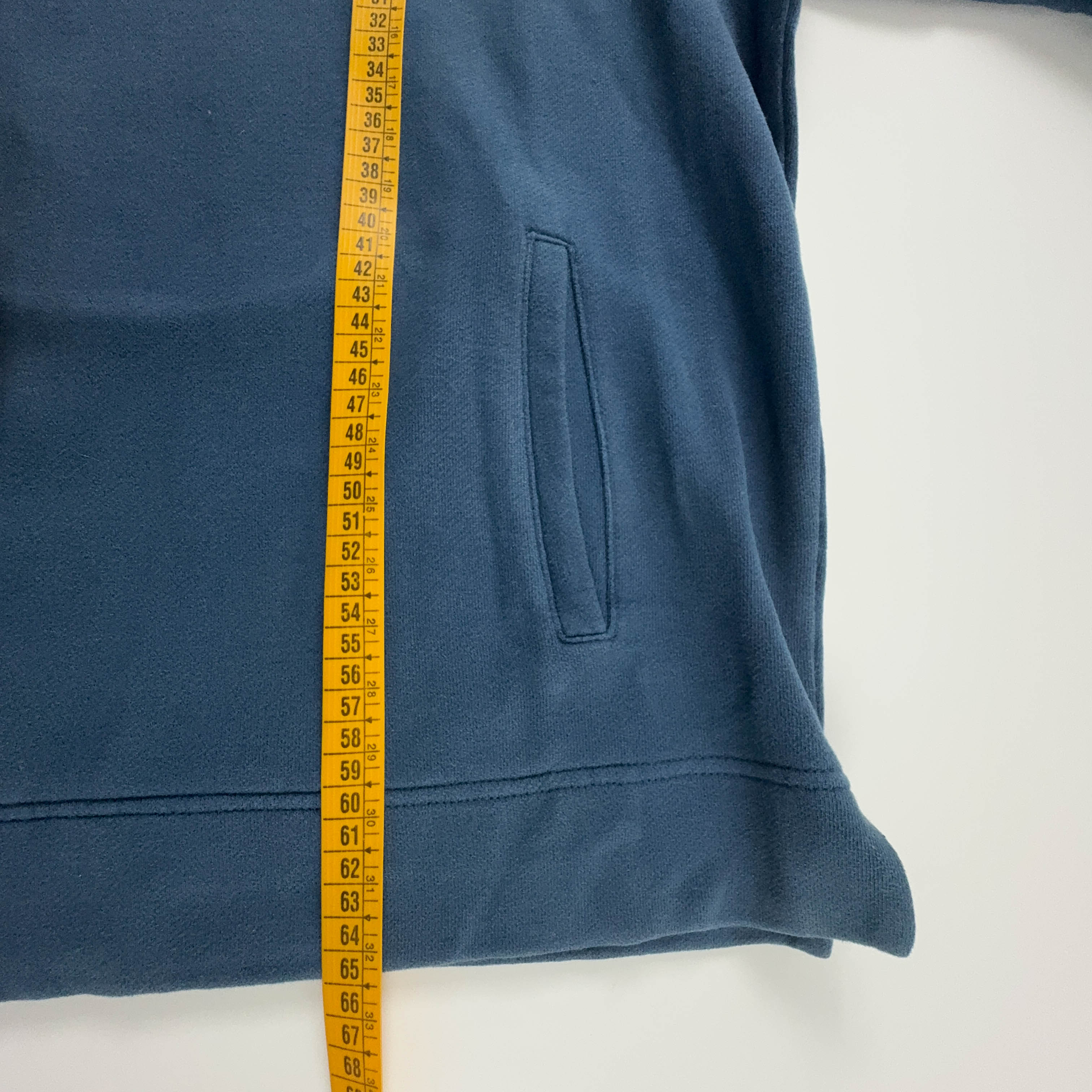 Felpa Sergio Tacchini Vintage blu e grigia quarter zip - Taglia M uomo