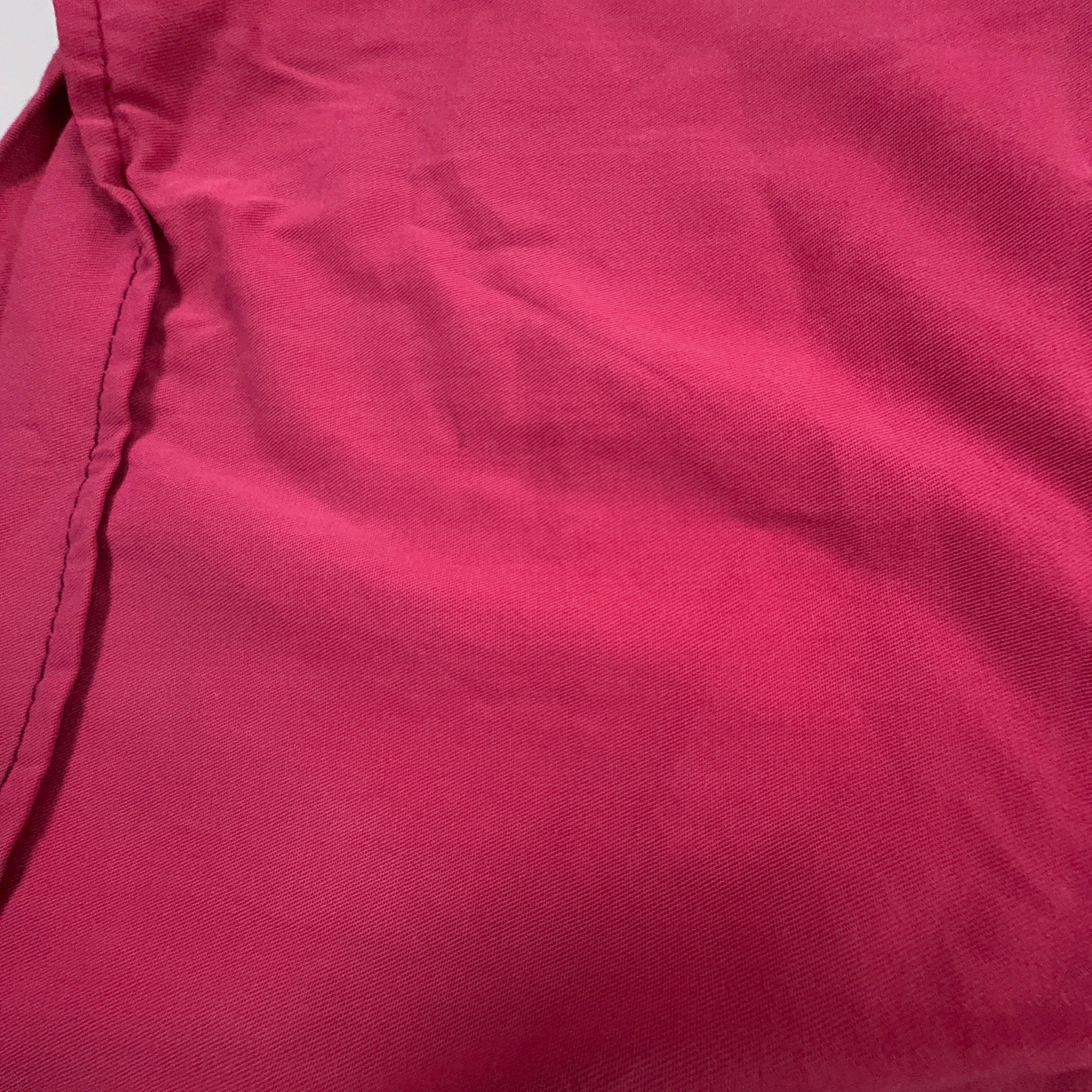 Camicia Ralph Lauren Vintage fucsia tinta unita in cotone manica corta - Taglia XXL uomo