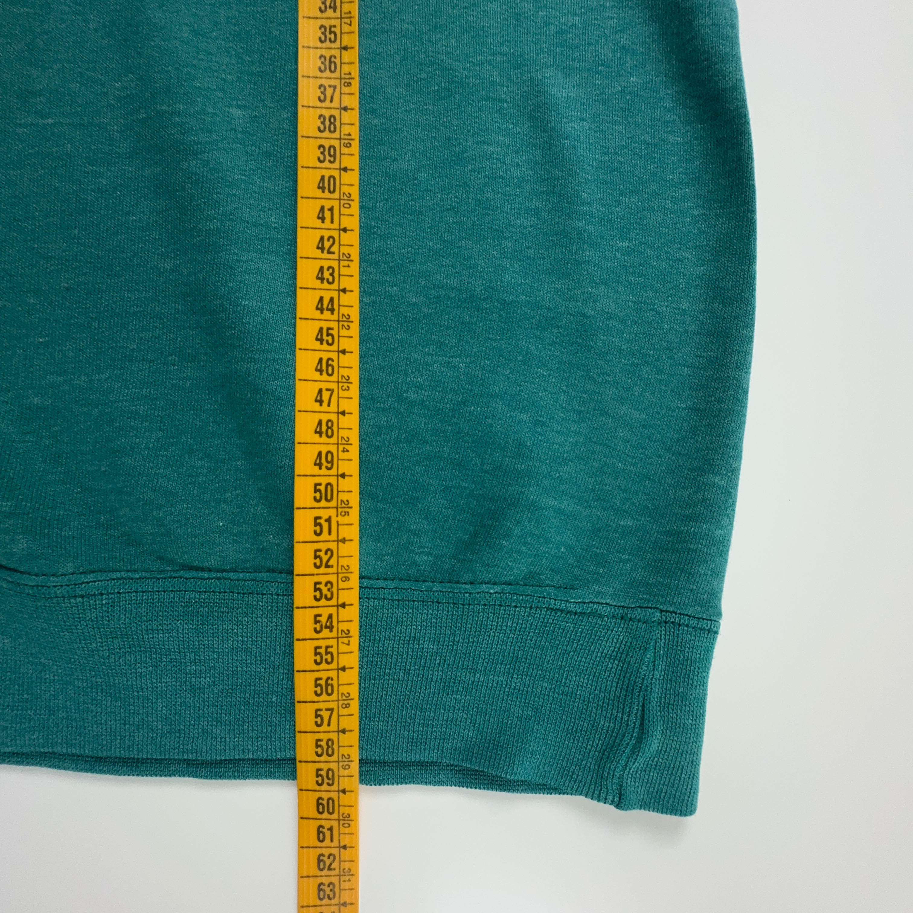 Felpa Champion Vintage verde acqua a girocollo anni 80 - Taglia S uomo