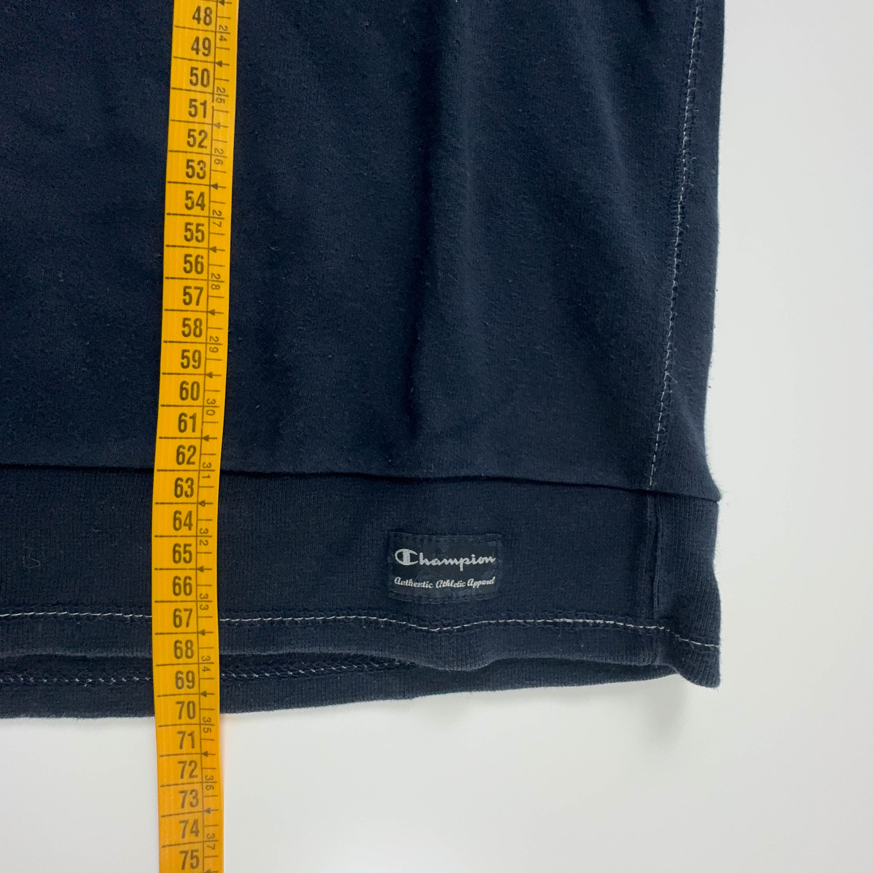 Felpa Champion Vintage blu scura a girocollo 88% cotone anni 2000 - Taglia M/L uomo