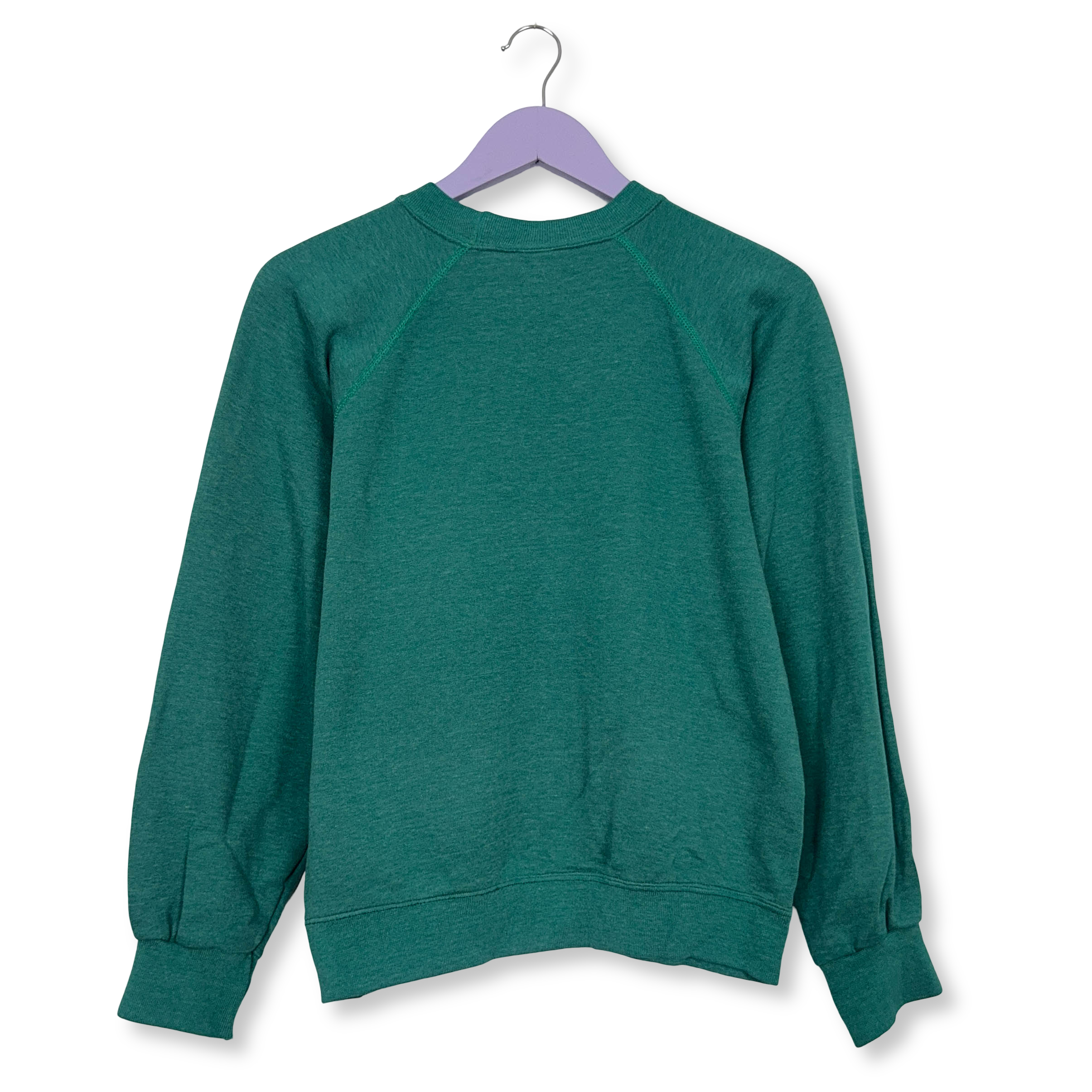 Felpa Champion Vintage verde acqua a girocollo anni 80 Taglia S