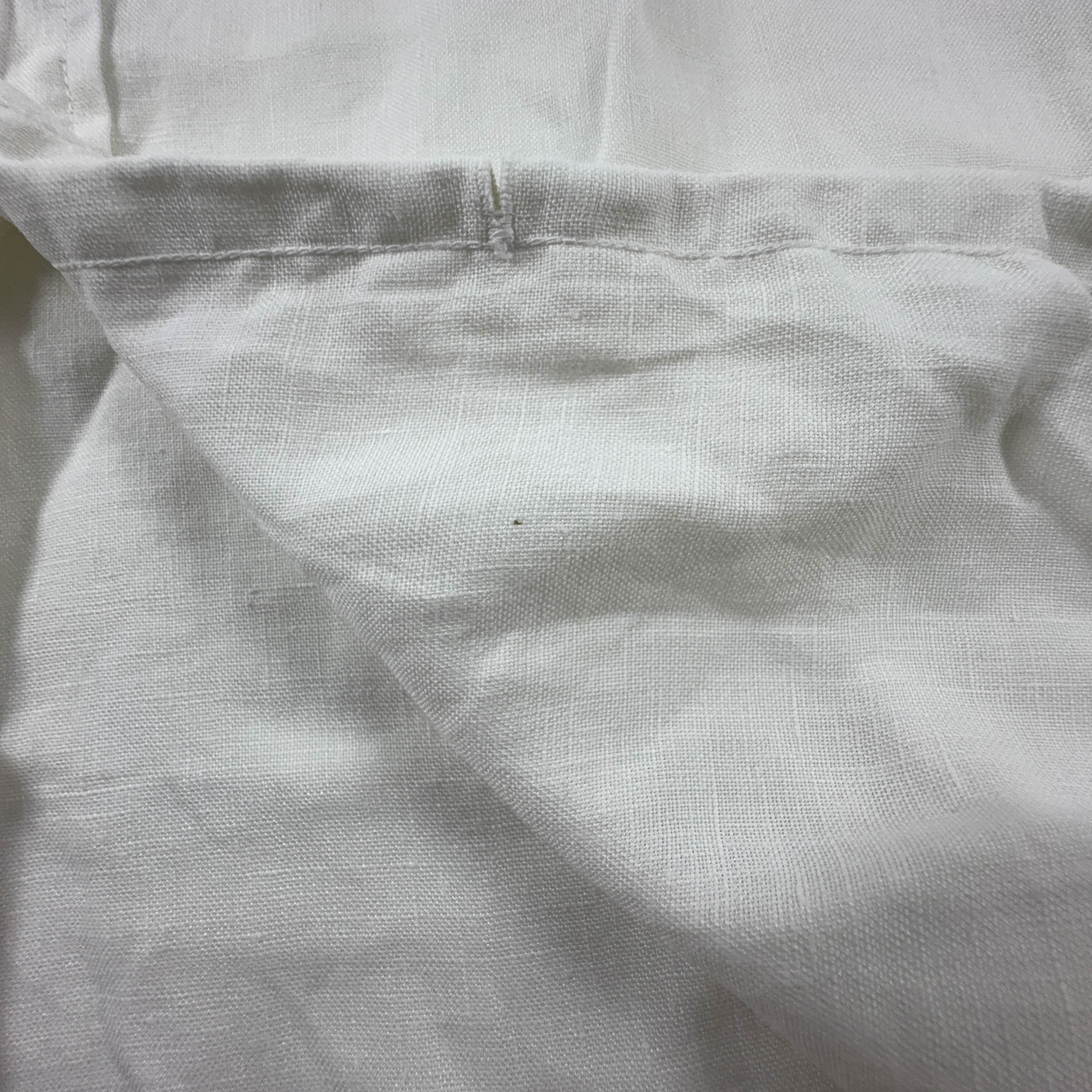 Camicia Timberland bianca tinta unita 100% Lino manica corta - Taglia S uomo