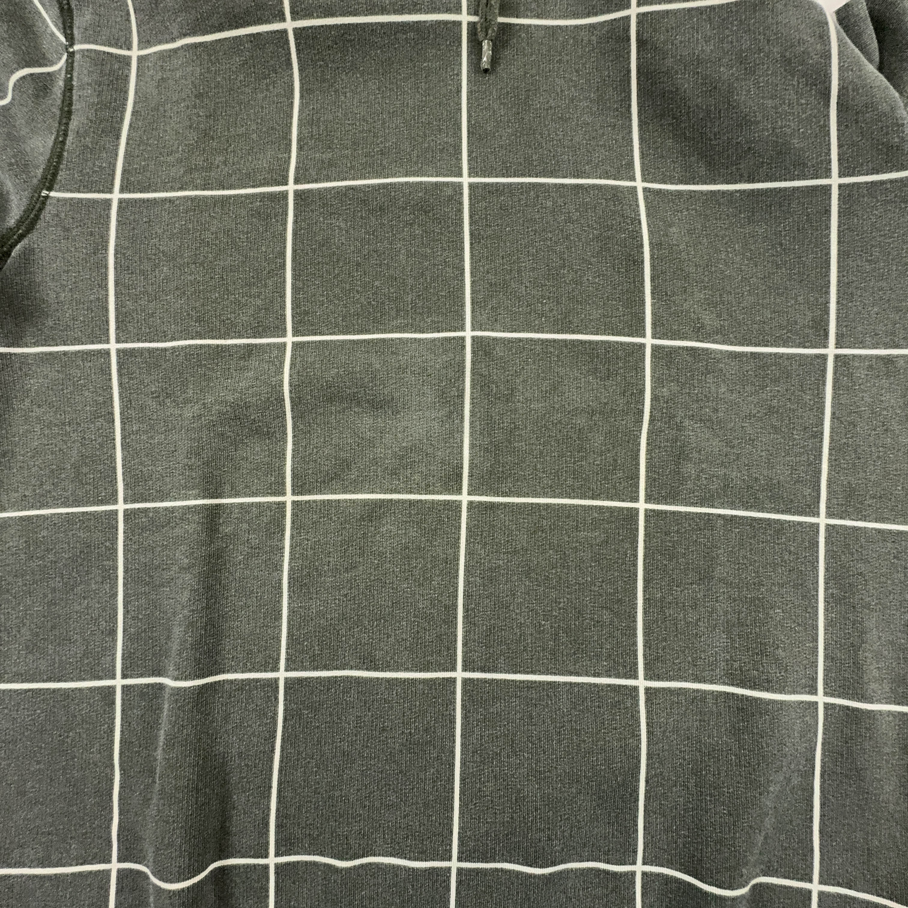 Felpa Carhartt verde a quadri faded con cappuccio - Taglia M/L uomo