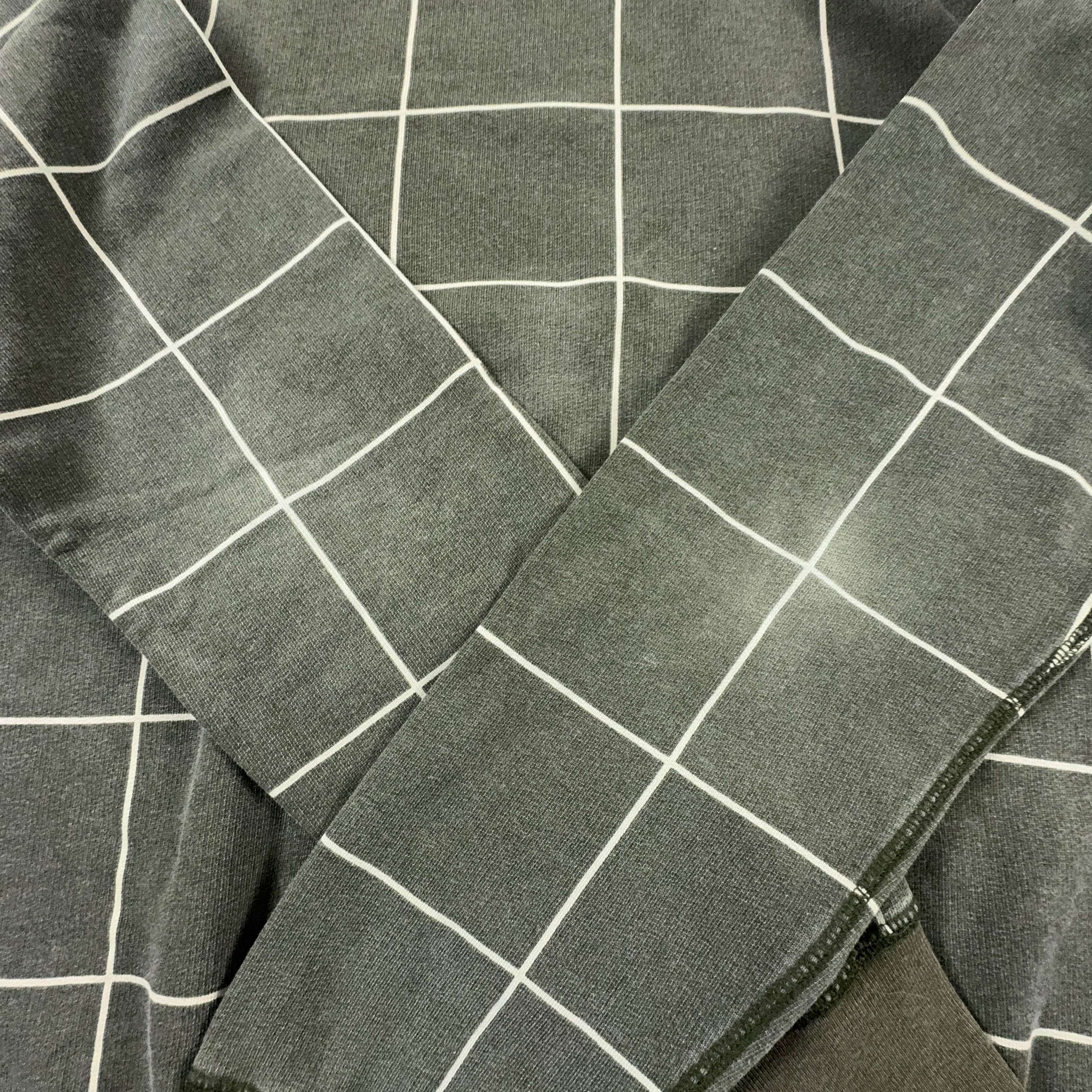 Felpa Carhartt verde a quadri faded con cappuccio - Taglia M/L uomo