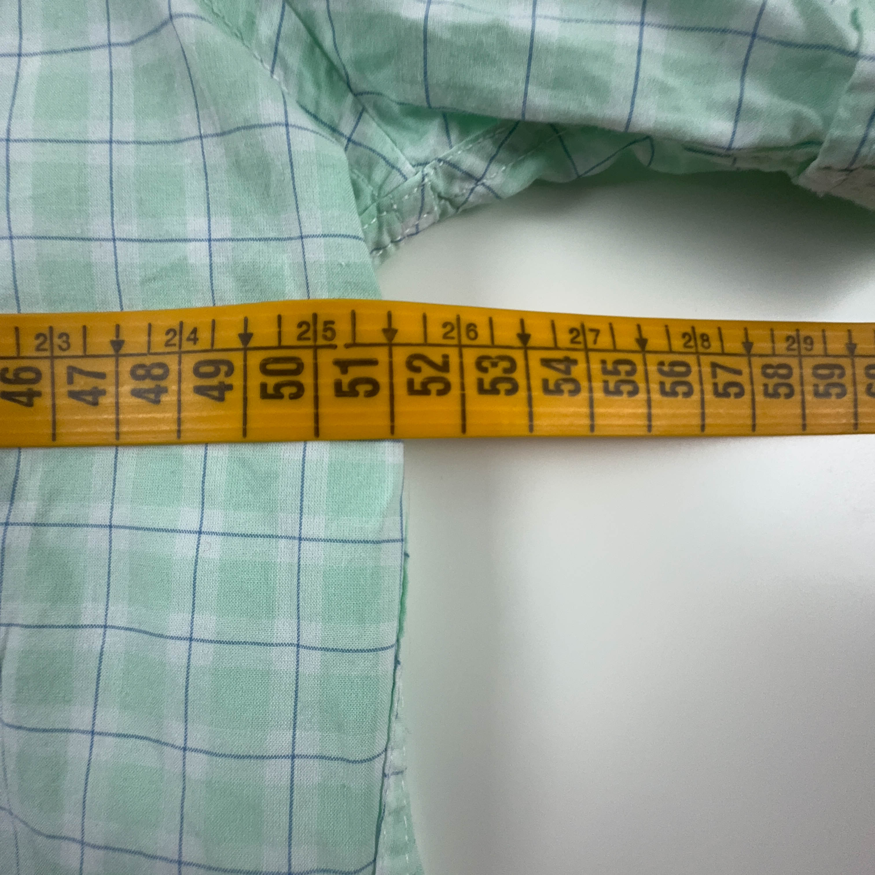 Camicia Lacoste verde e bianca a quadri manica corta slim fit - Taglia 40 uomo