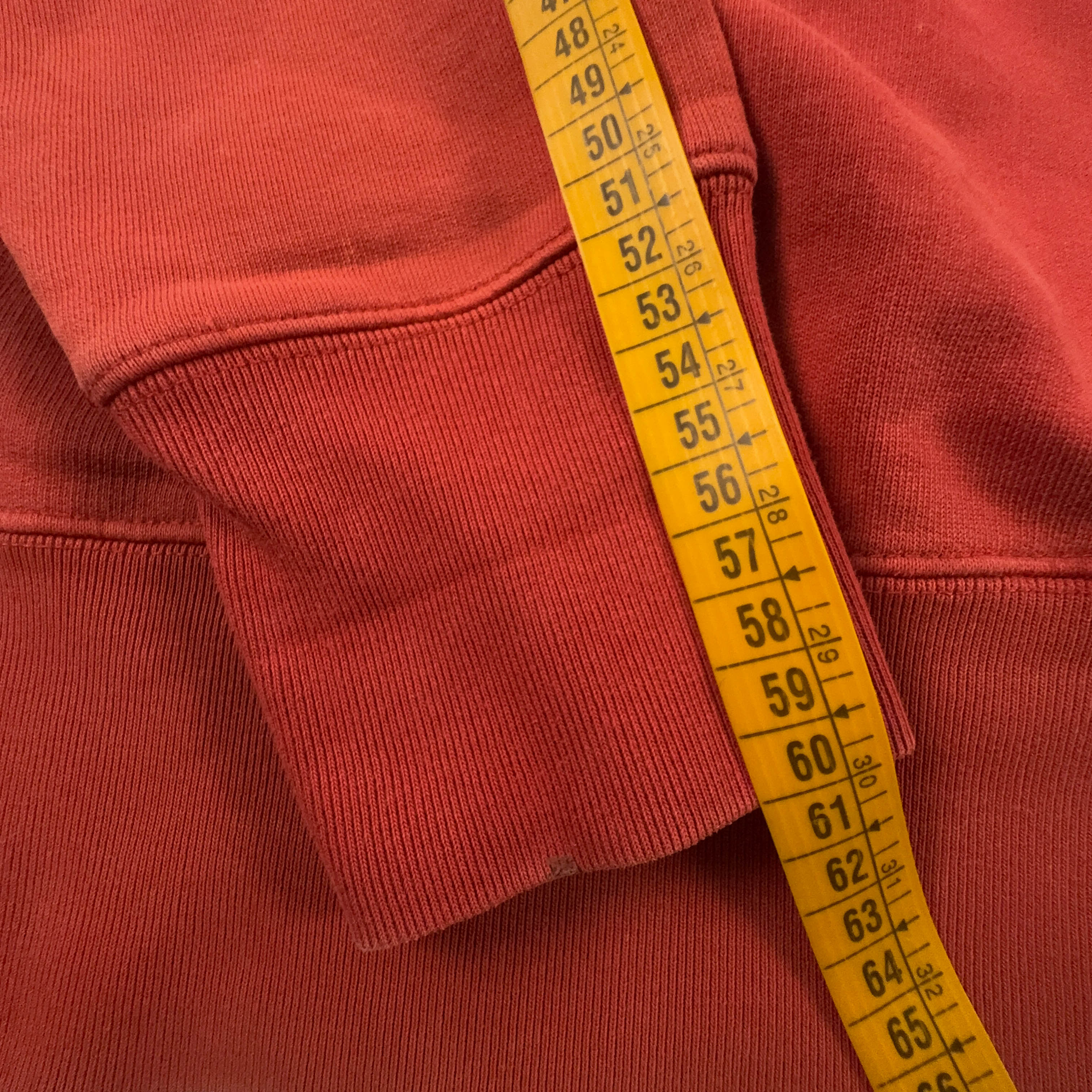 Felpa Napapijri Vintage arancione a girocollo logo ricamato anni 90 00 - Taglia XL uomo